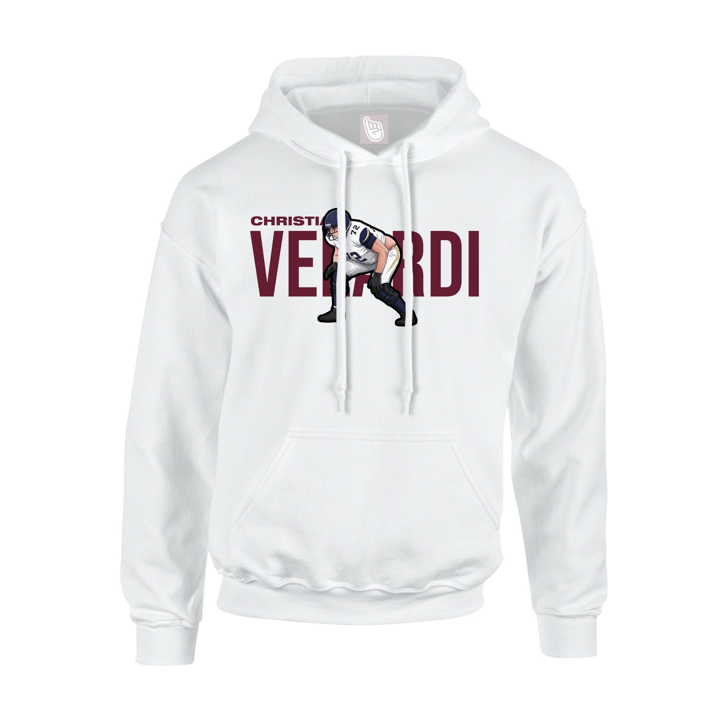 Hoodie — Player Name in White