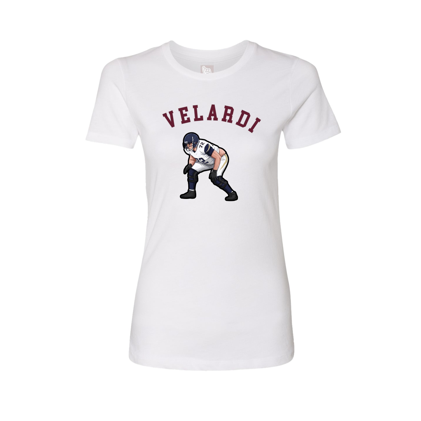Fitted Women's Tee — Shirsey Arch in White