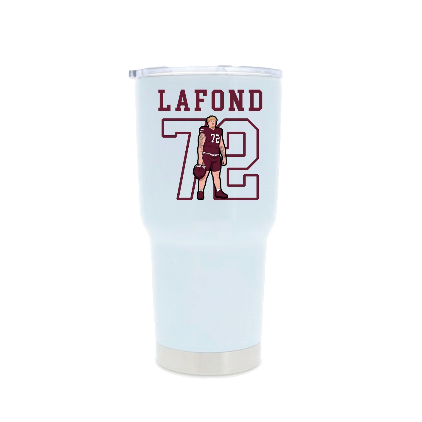 30oz Stainless Steel Tumbler — Shirsey in White