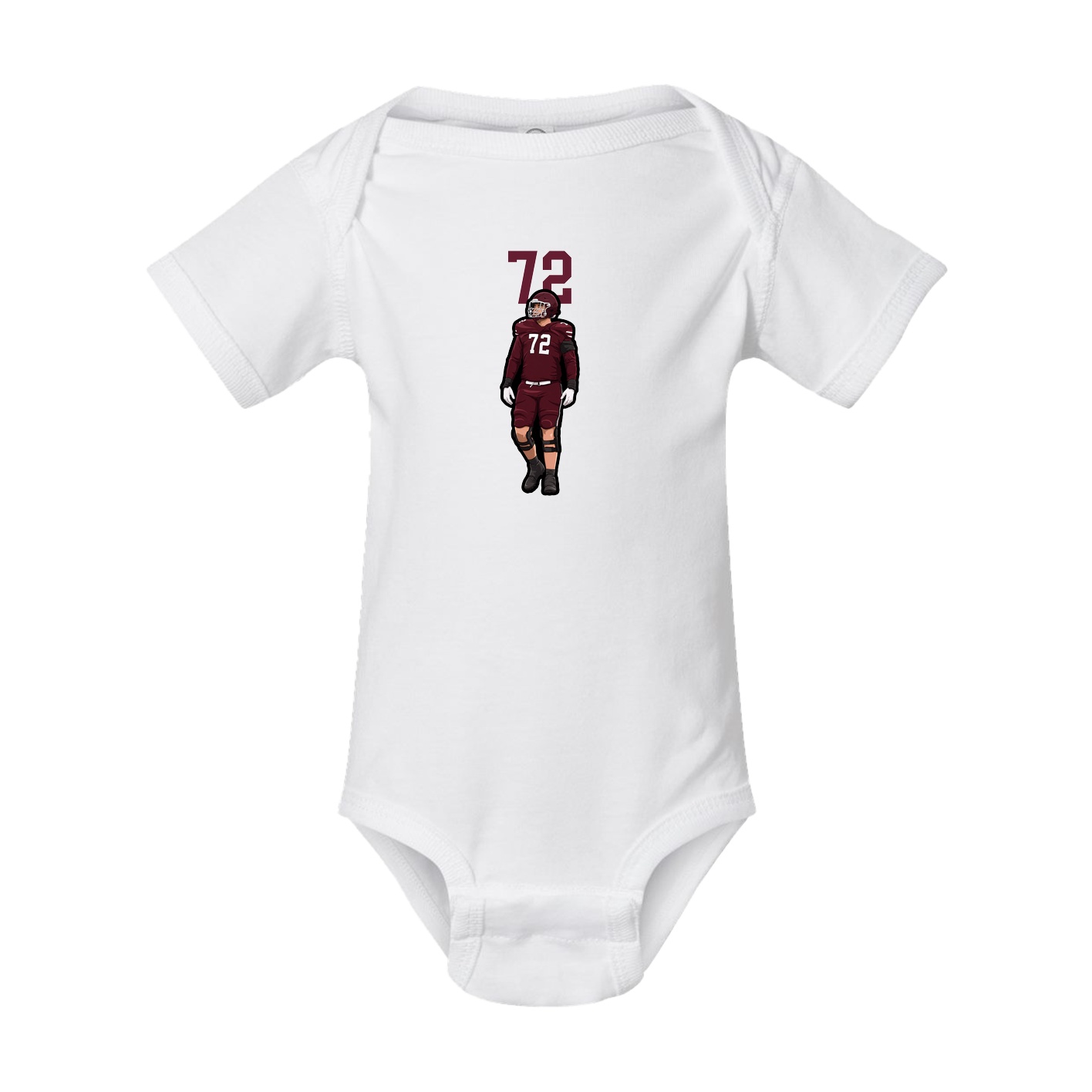 Baby Onesie — Number Top in White