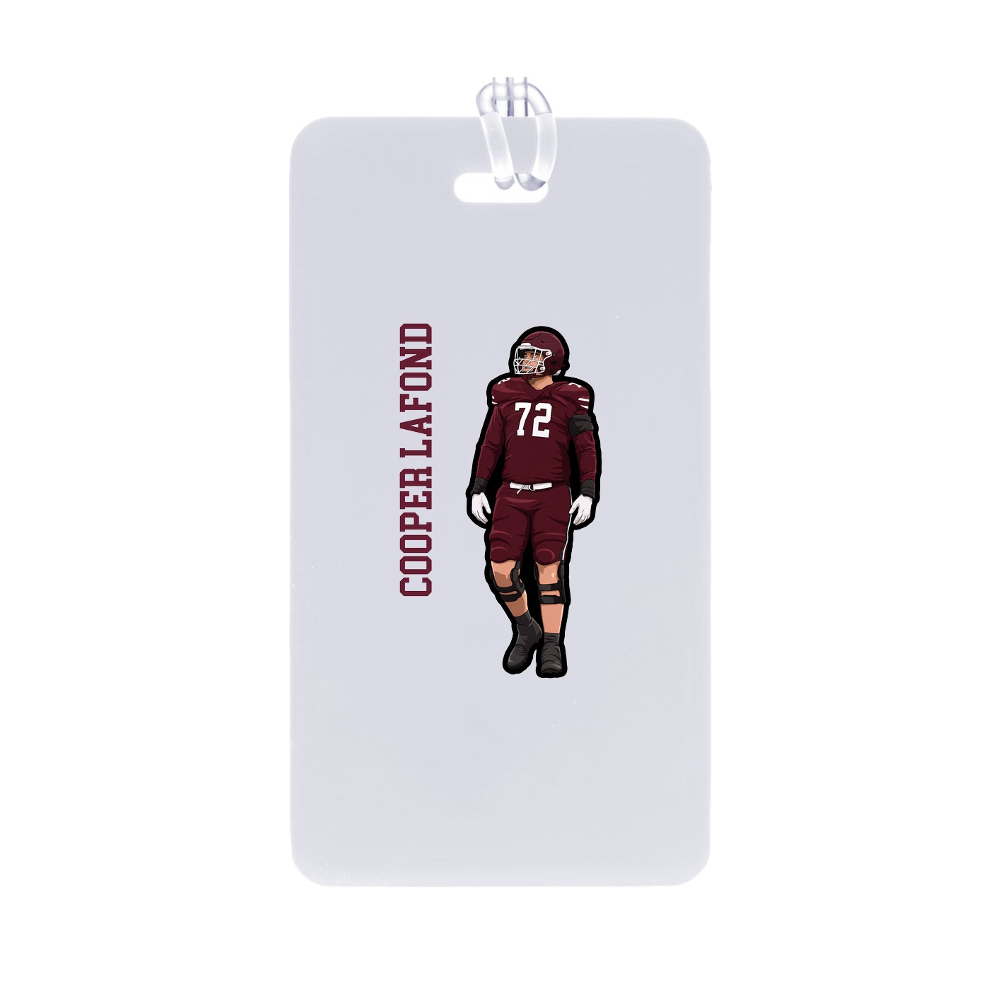 Bag Tag — Name Vertical in Classic