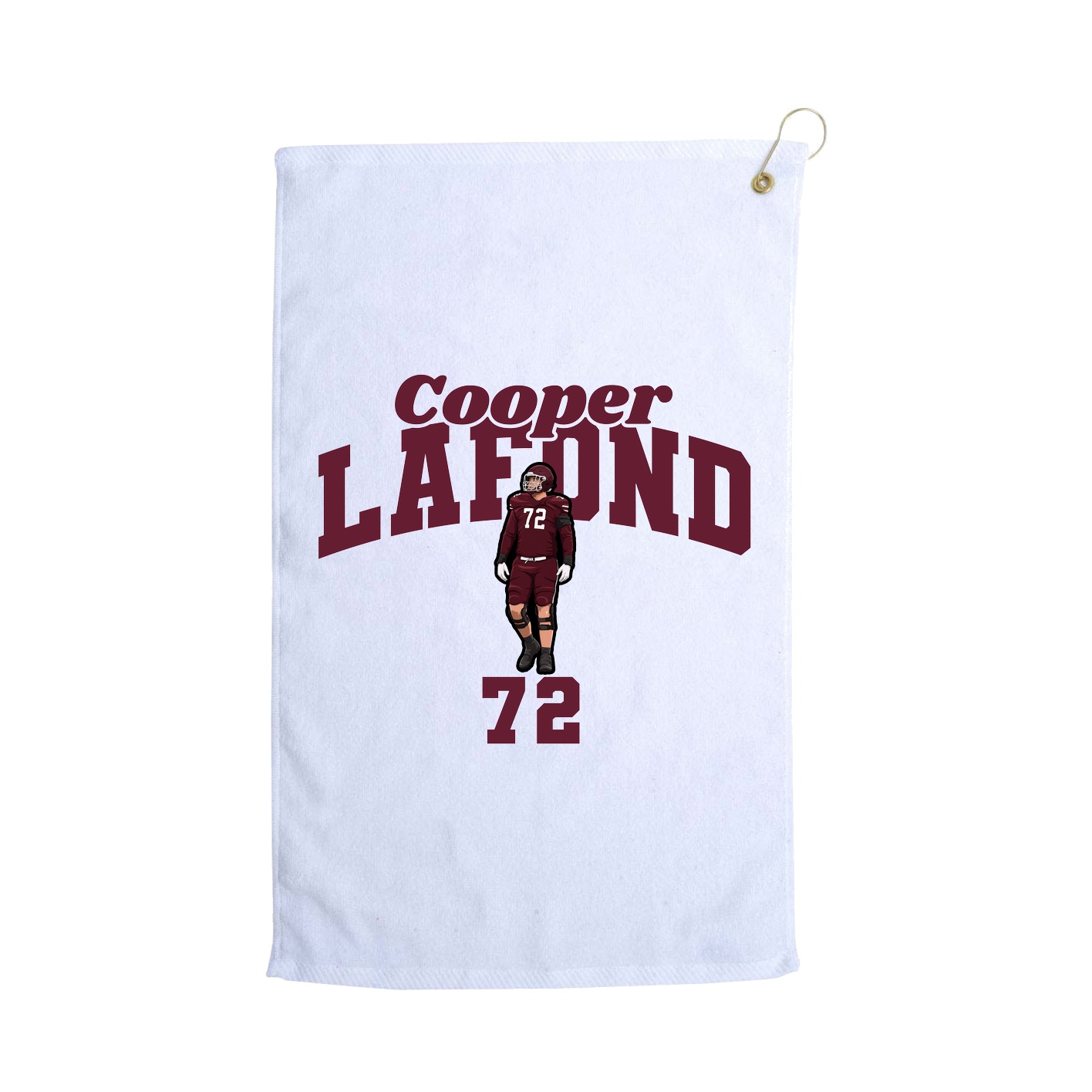 Golf Towel — Signature Arch in White