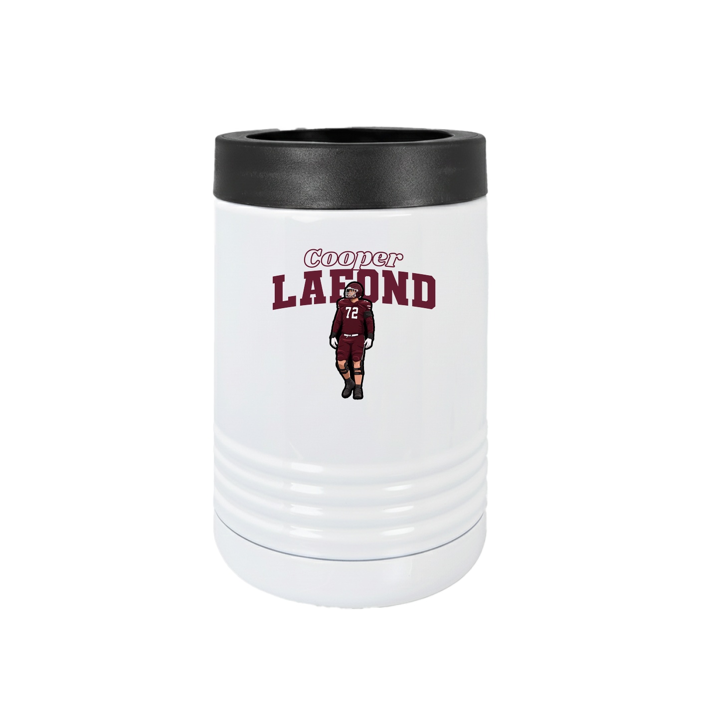 Beverage Holder — Name Arch in White