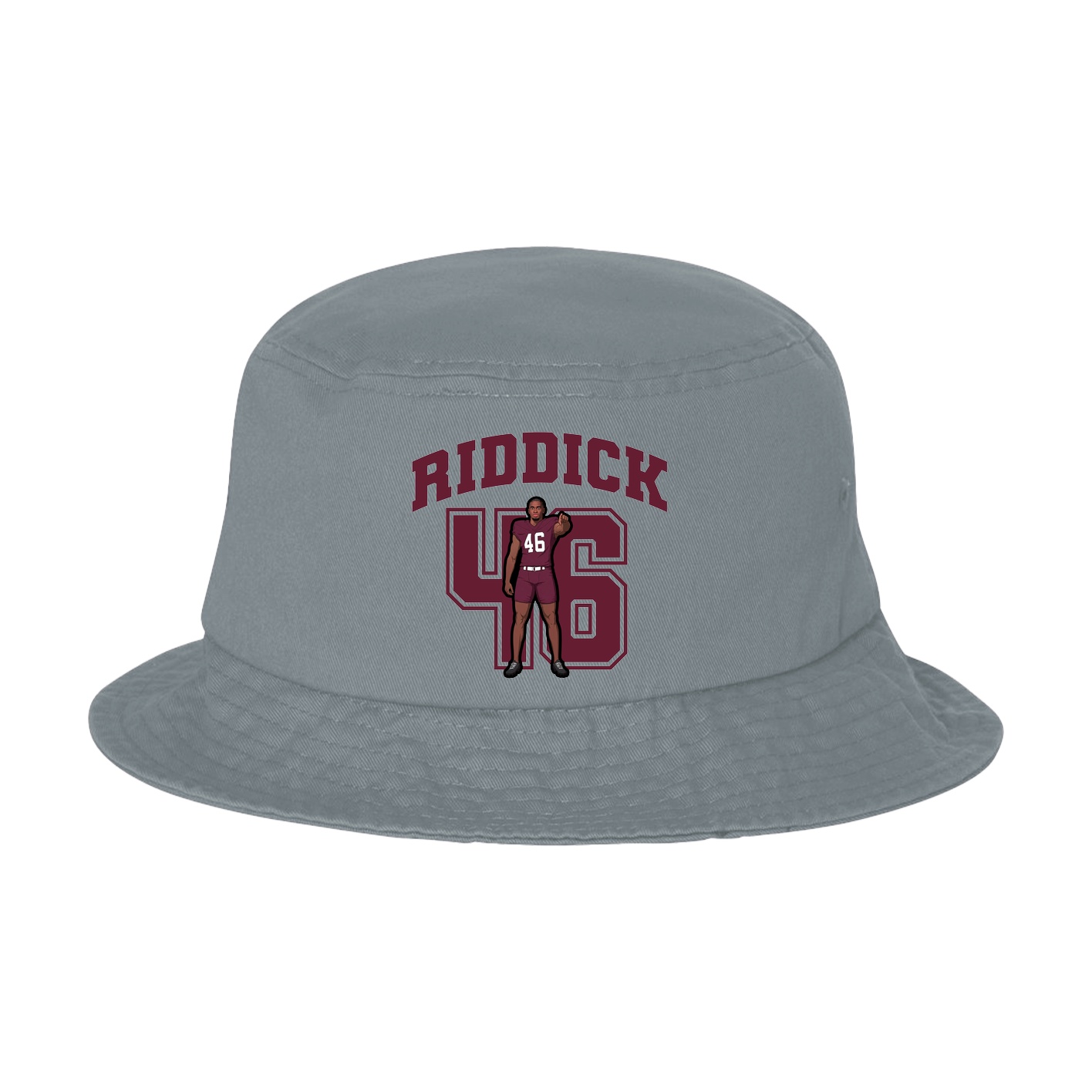 Bucket Cap — Number in Grey