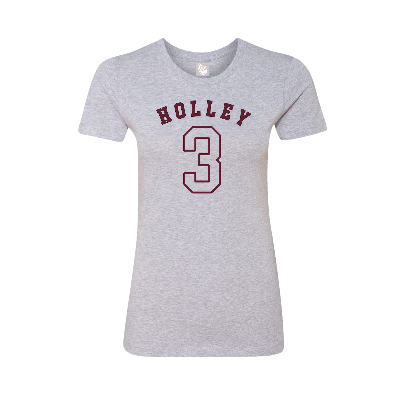 Fitted Women's Tee — Shirsey Arch in Grey