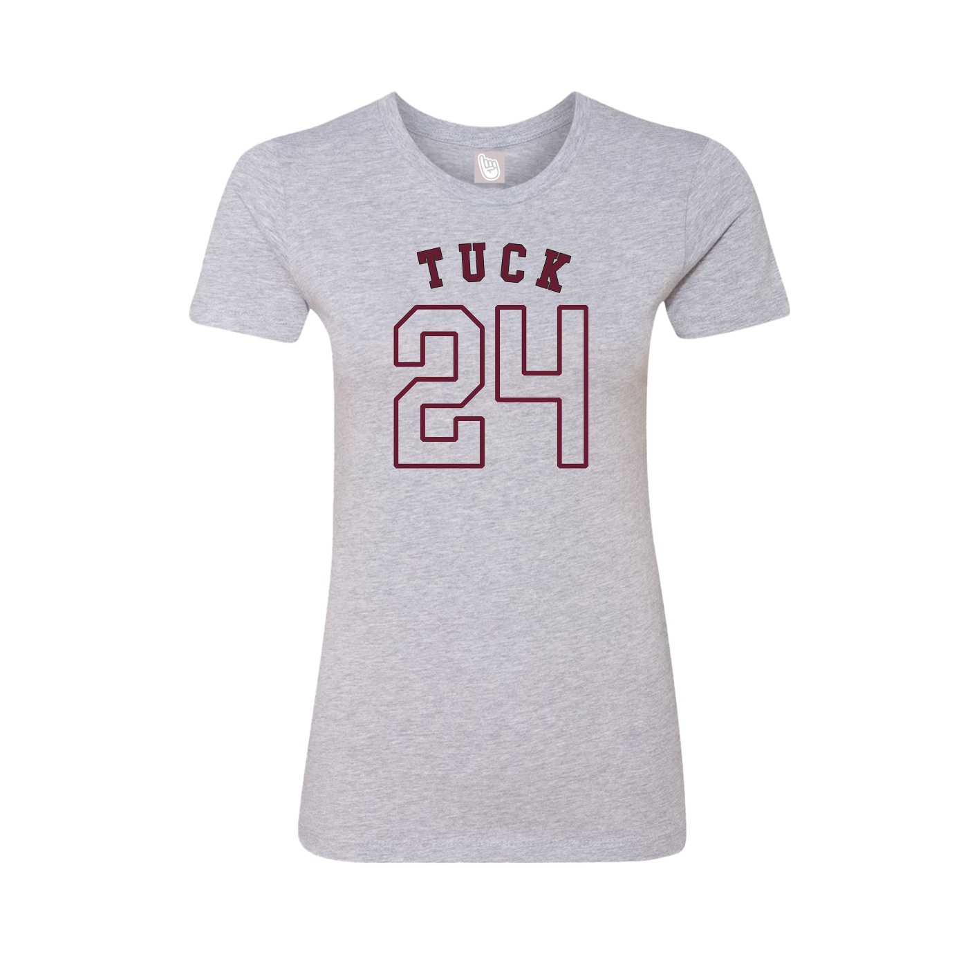Fitted Women's Tee — Shirsey Arch in Grey