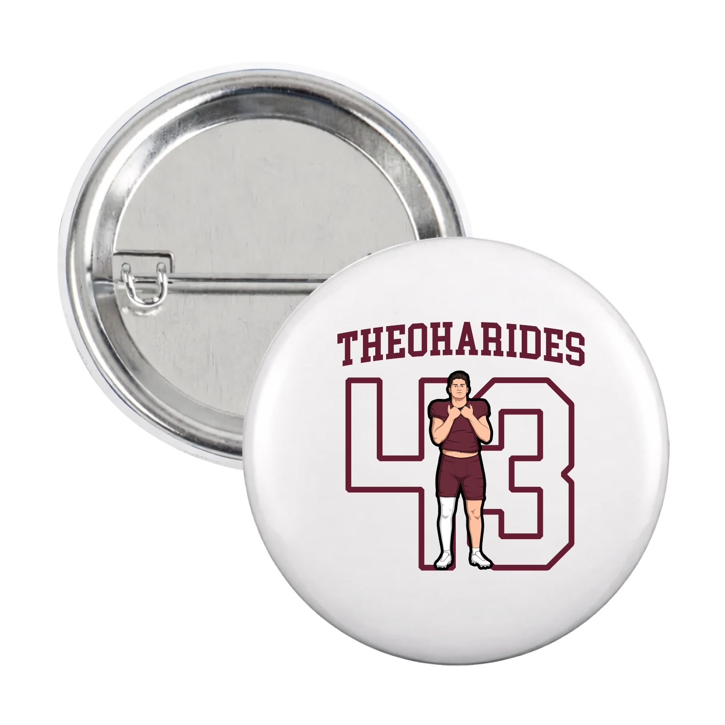Game Day Button — Shirsey in White