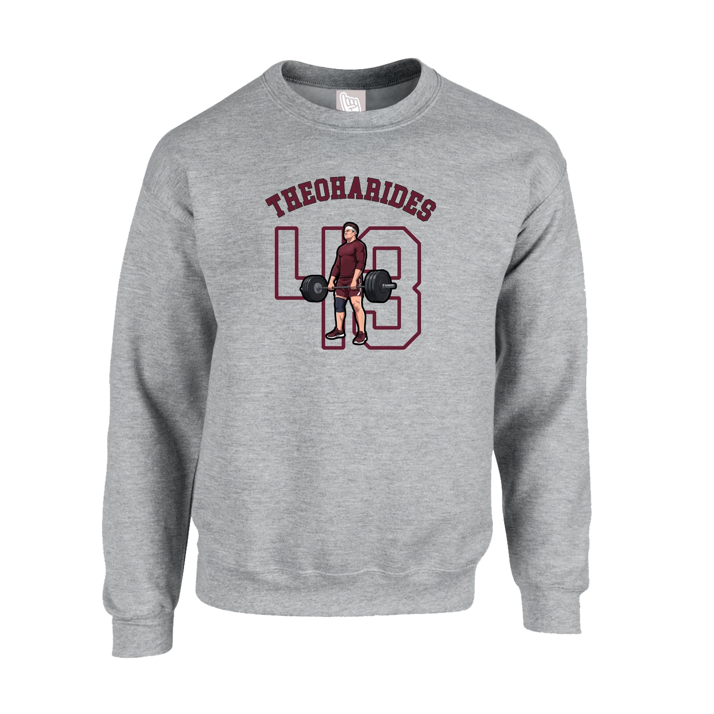 Fleece Crew — Shirsey Arch in Grey