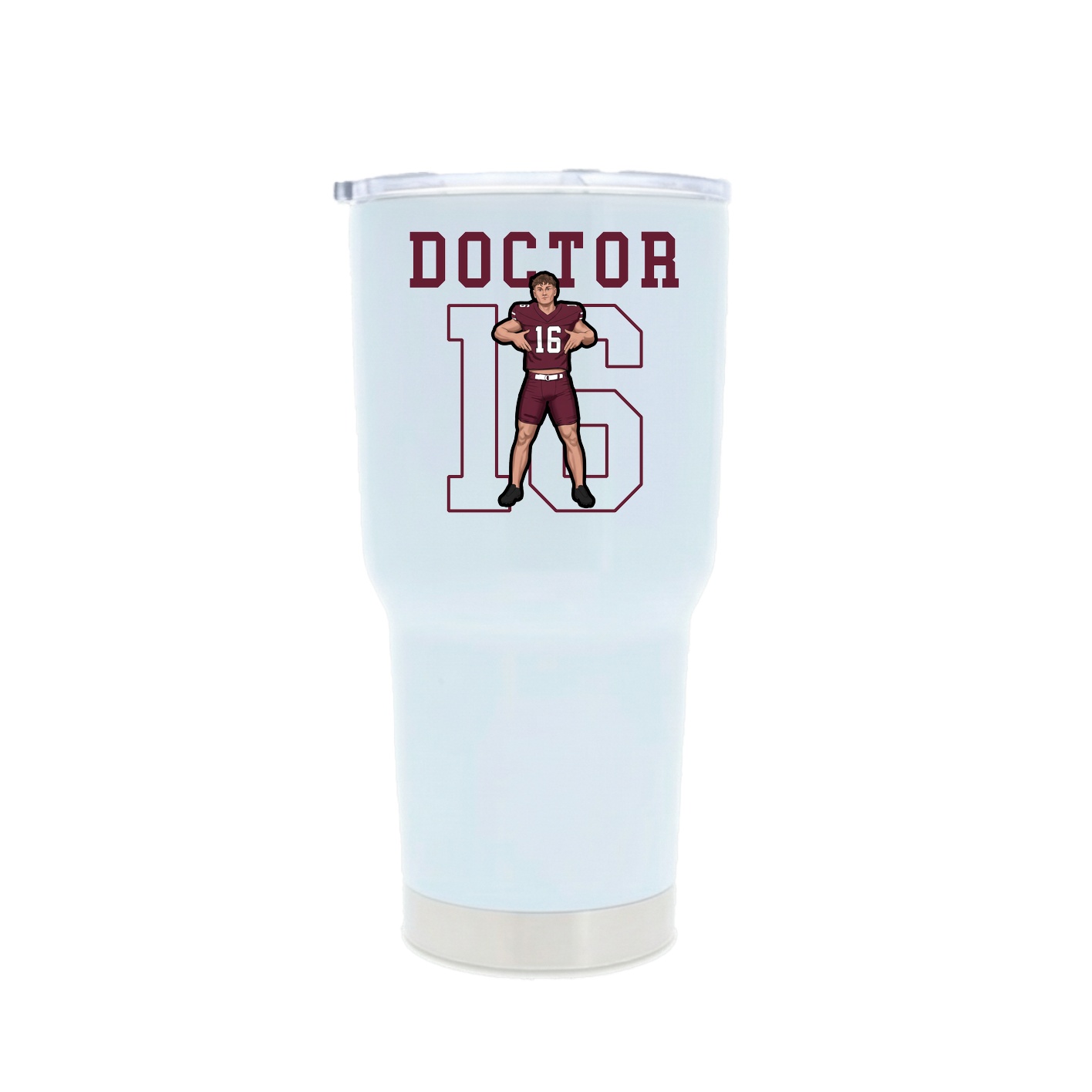 30oz Stainless Steel Tumbler — Shirsey in White
