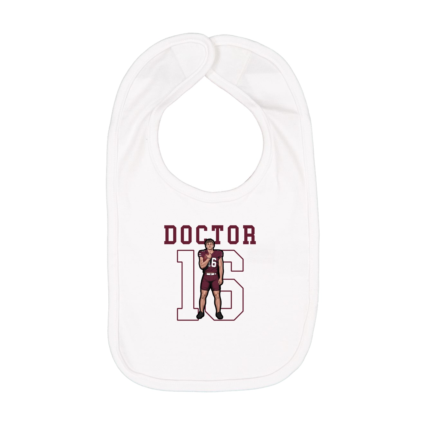 Infant Bib — Shirsey in White