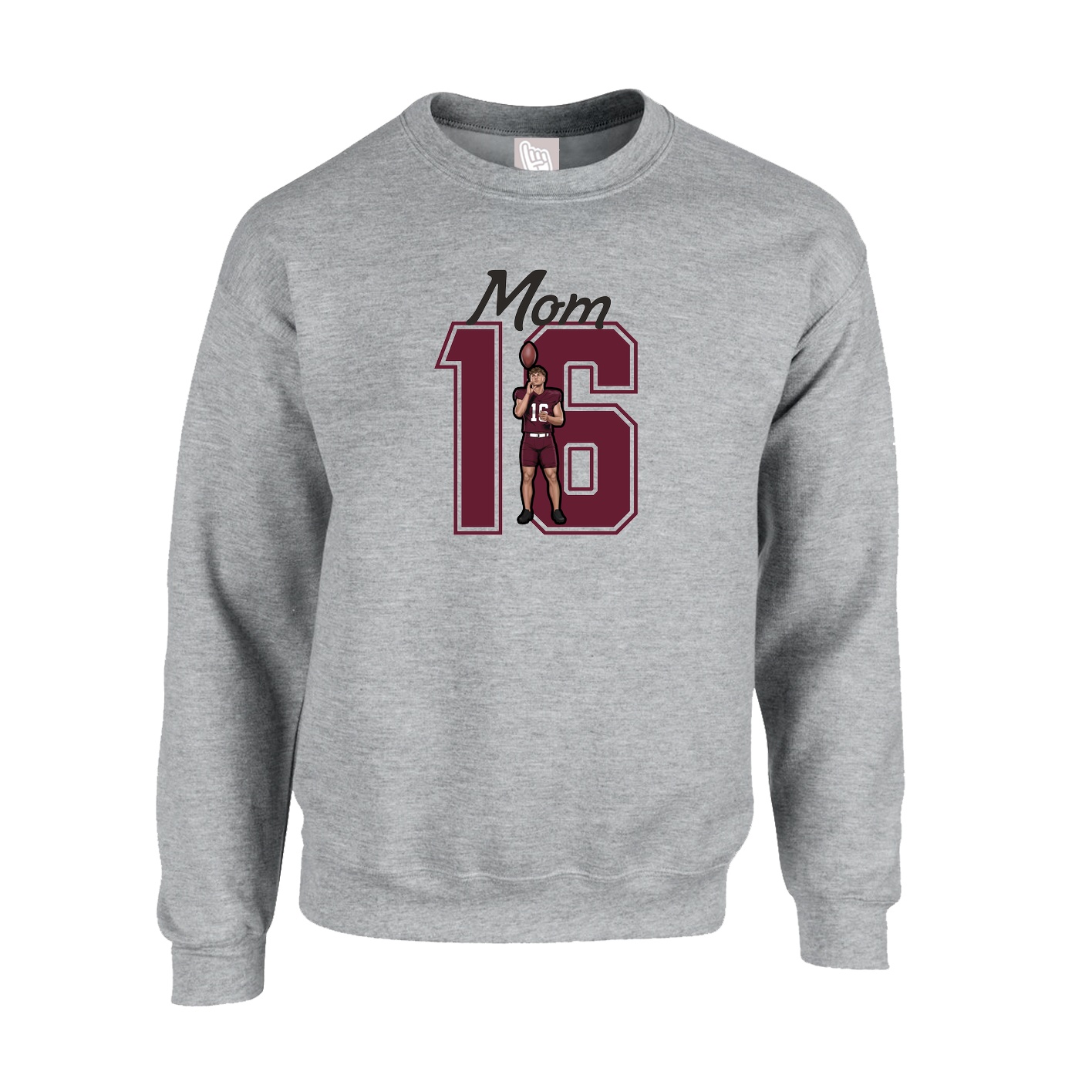 Fleece Crew — Mothers Day Shirsey in Grey