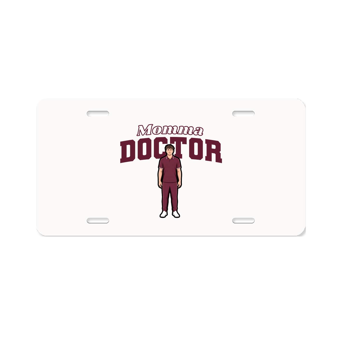 License Plate — Mothers Day Block in Classic