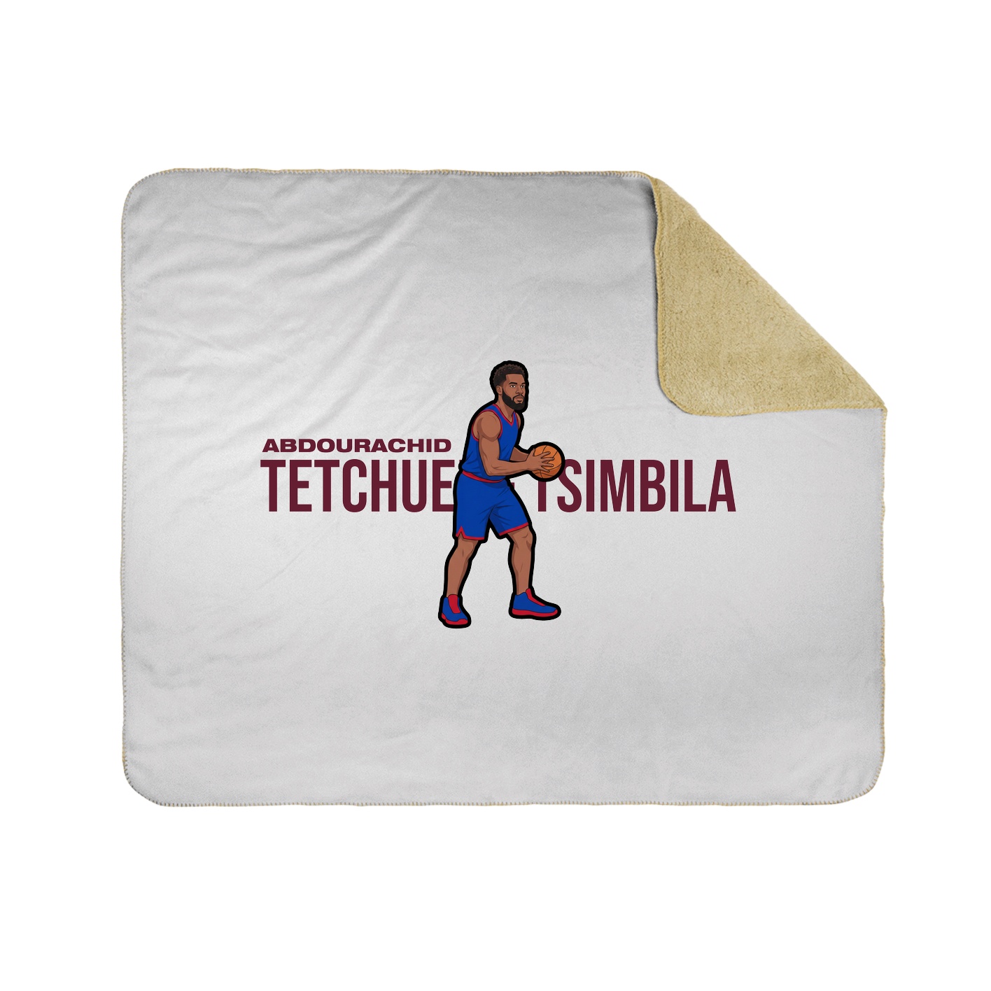Throw Blanket — Player Name in White