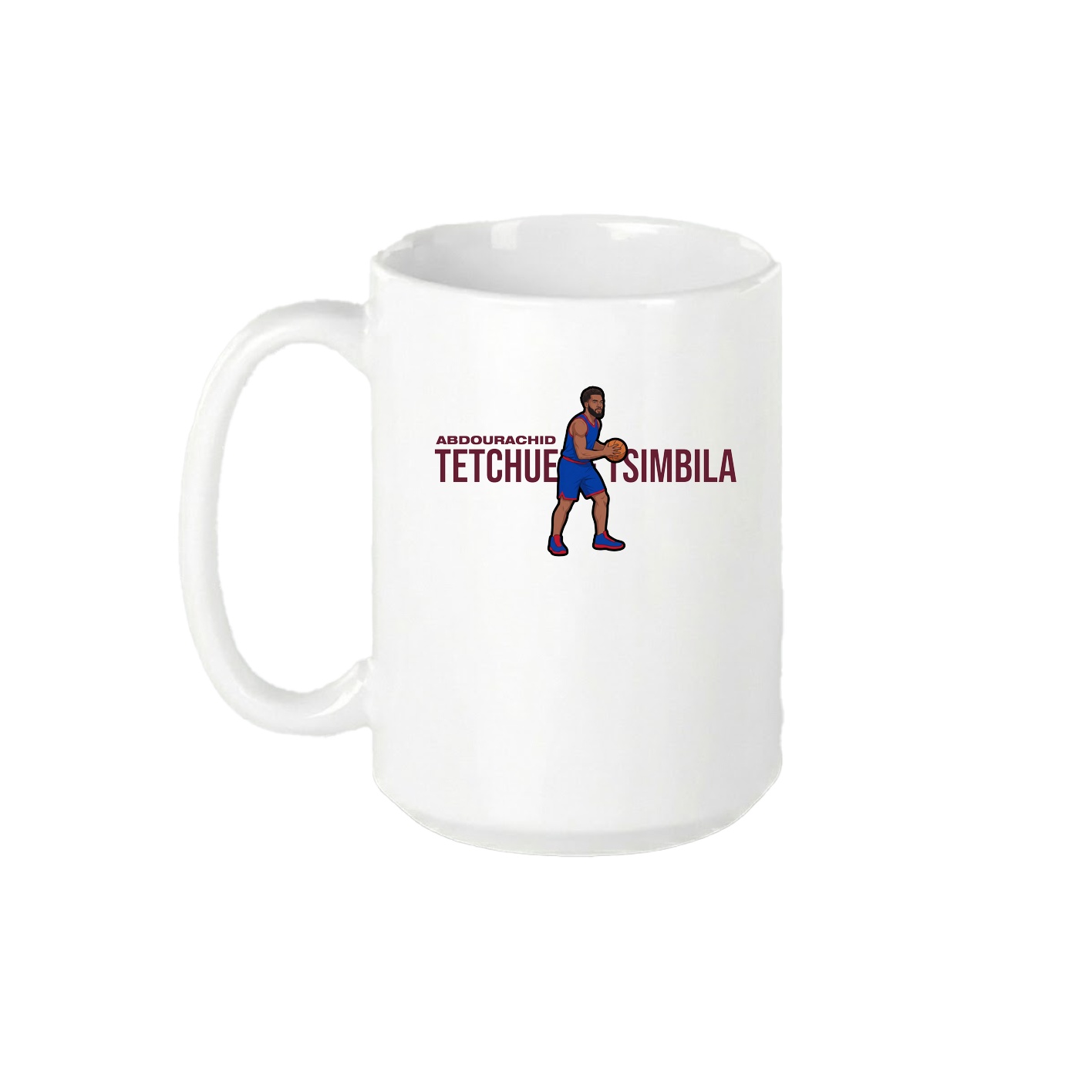 15oz Coffee Mug — Player Name in White