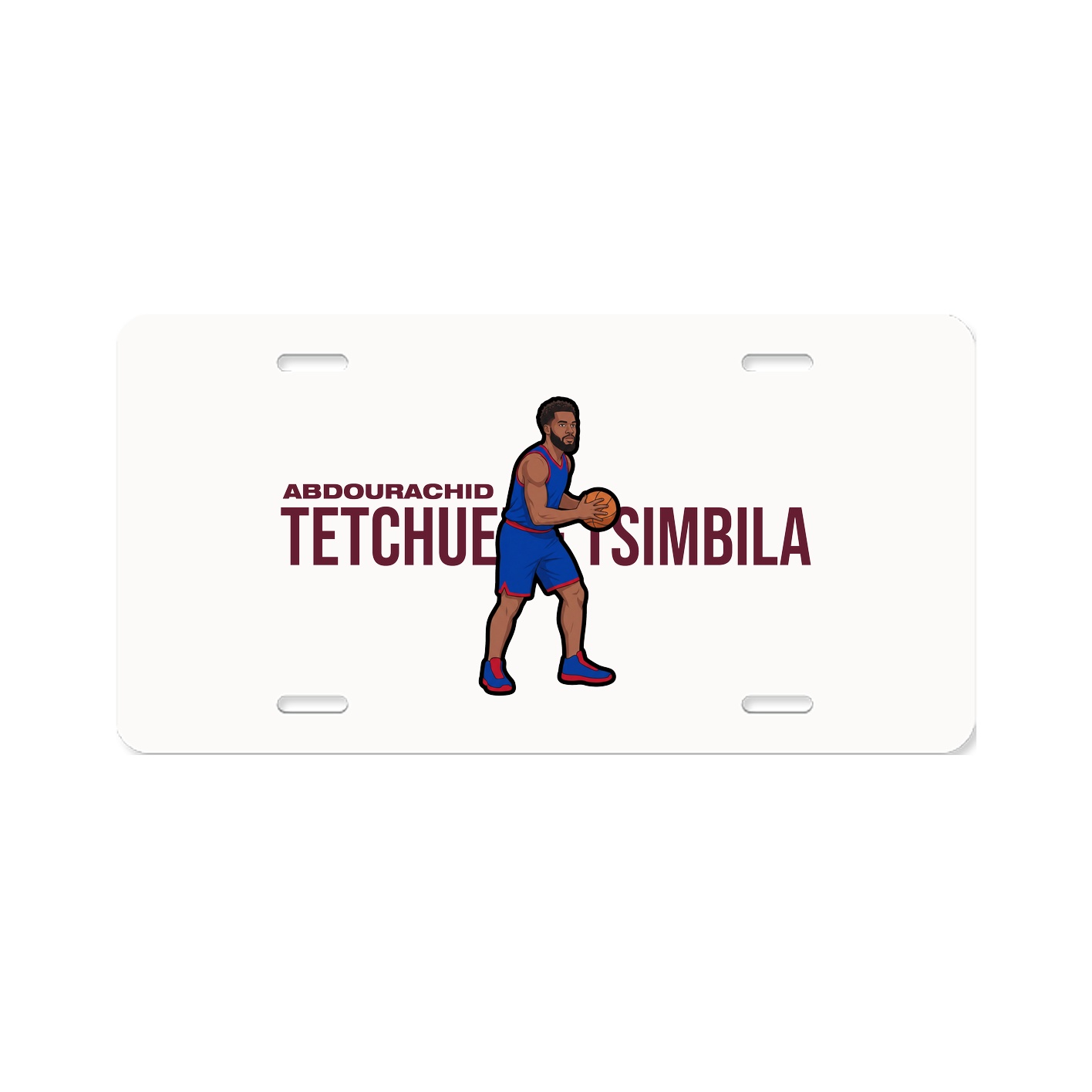 License Plate — Player Name in Classic