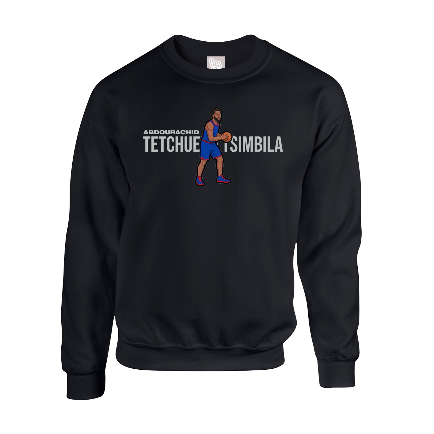 Fleece Crew — Player Name in Black