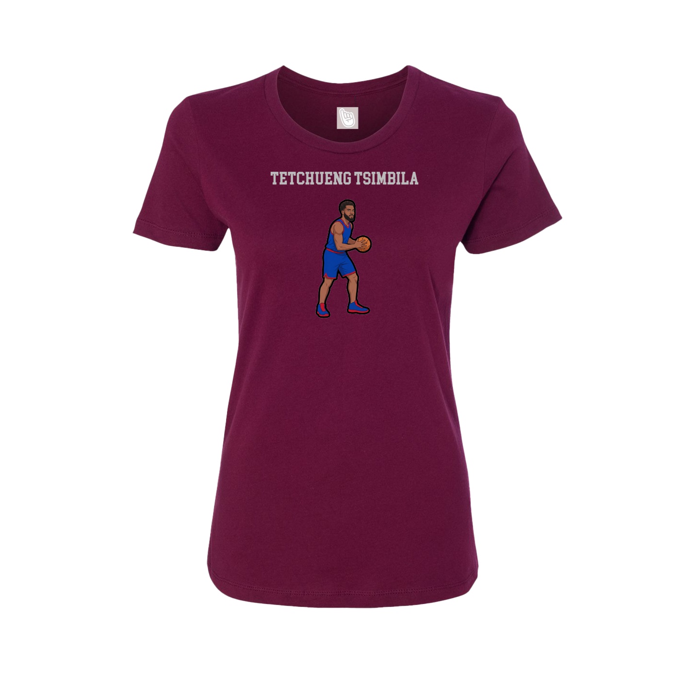 Fitted Women's Tee — Shirsey in Maroon