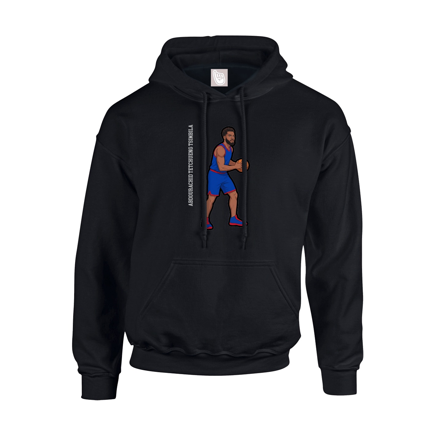 Youth Hoodie — Name Vertical in Black