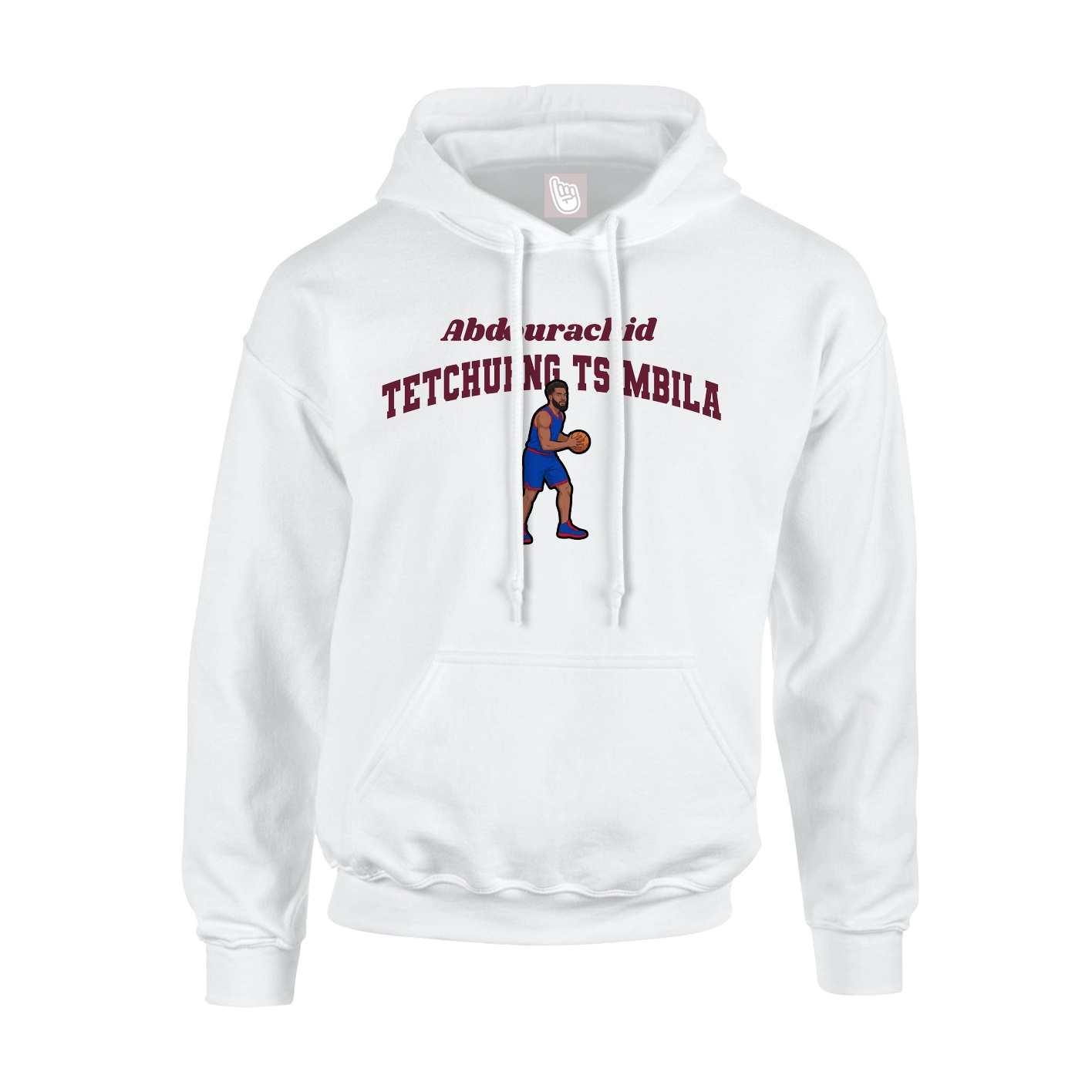 Youth Hoodie — Signature Arch in White
