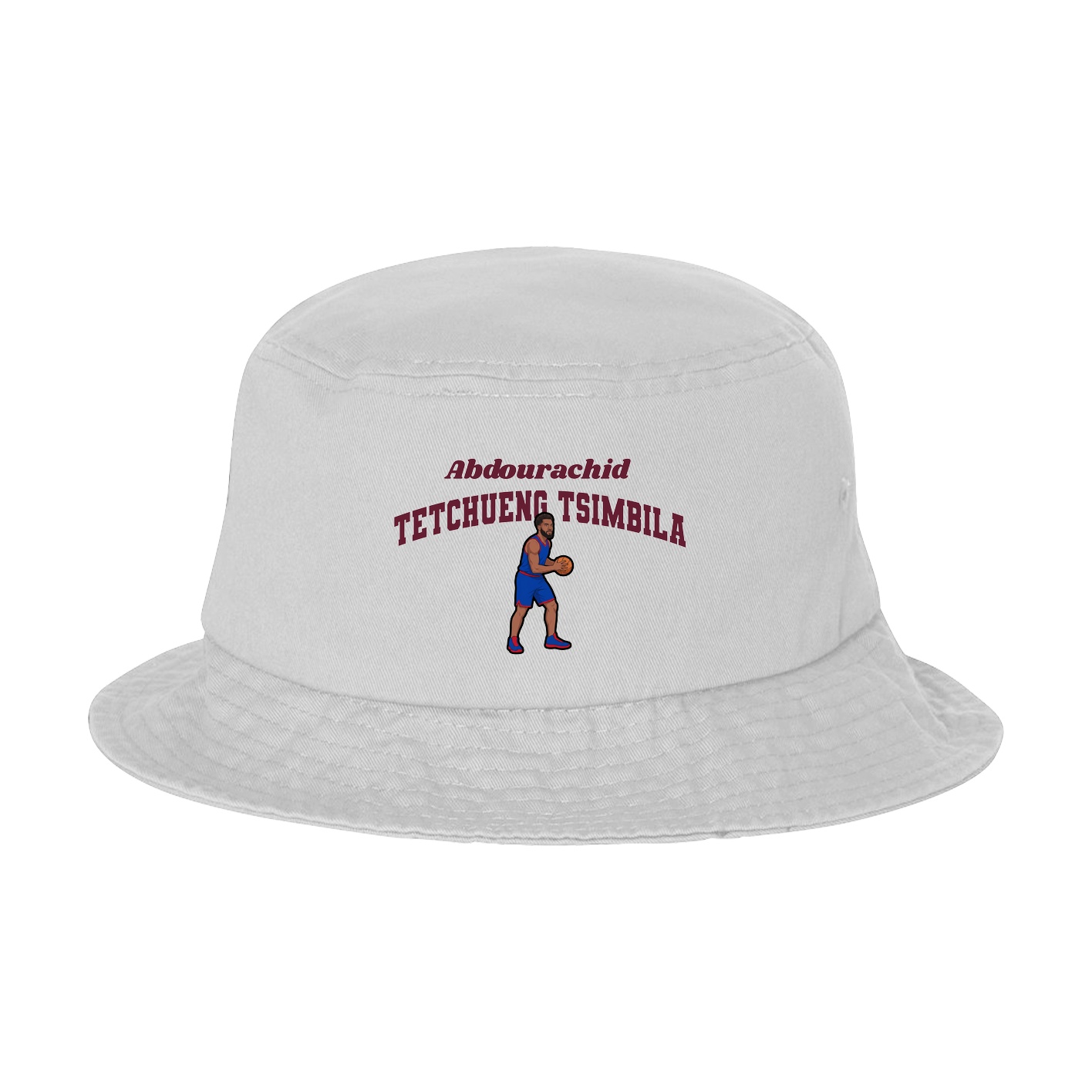 Bucket Cap — Signature Arch in White