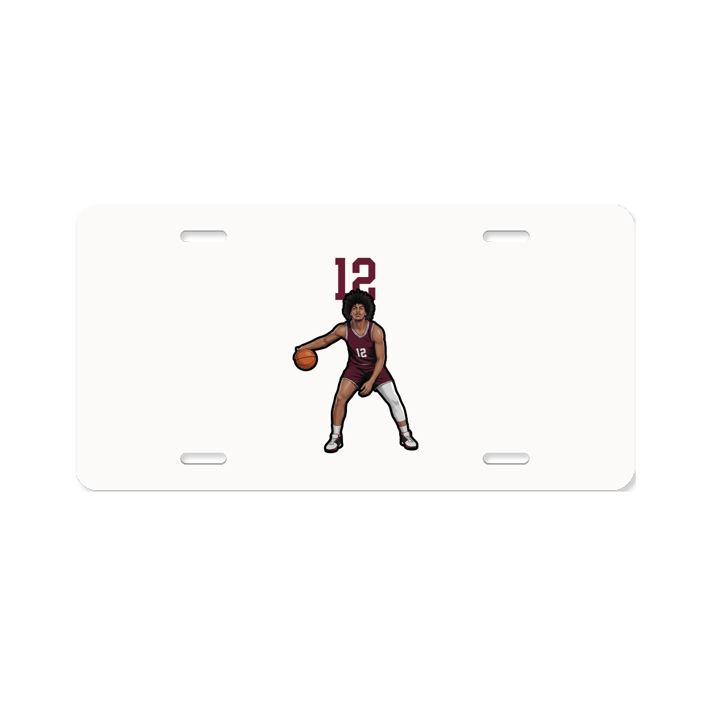 License Plate — Number Top in Classic