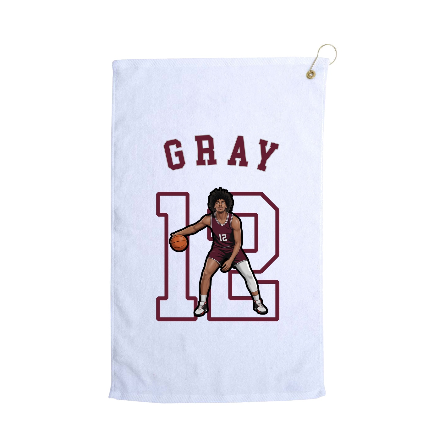 Golf Towel — Shirsey Arch in White