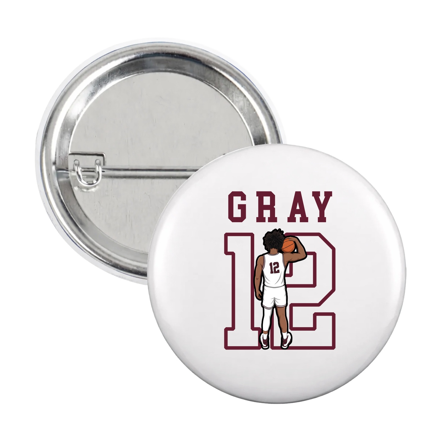 Game Day Button — Shirsey in White