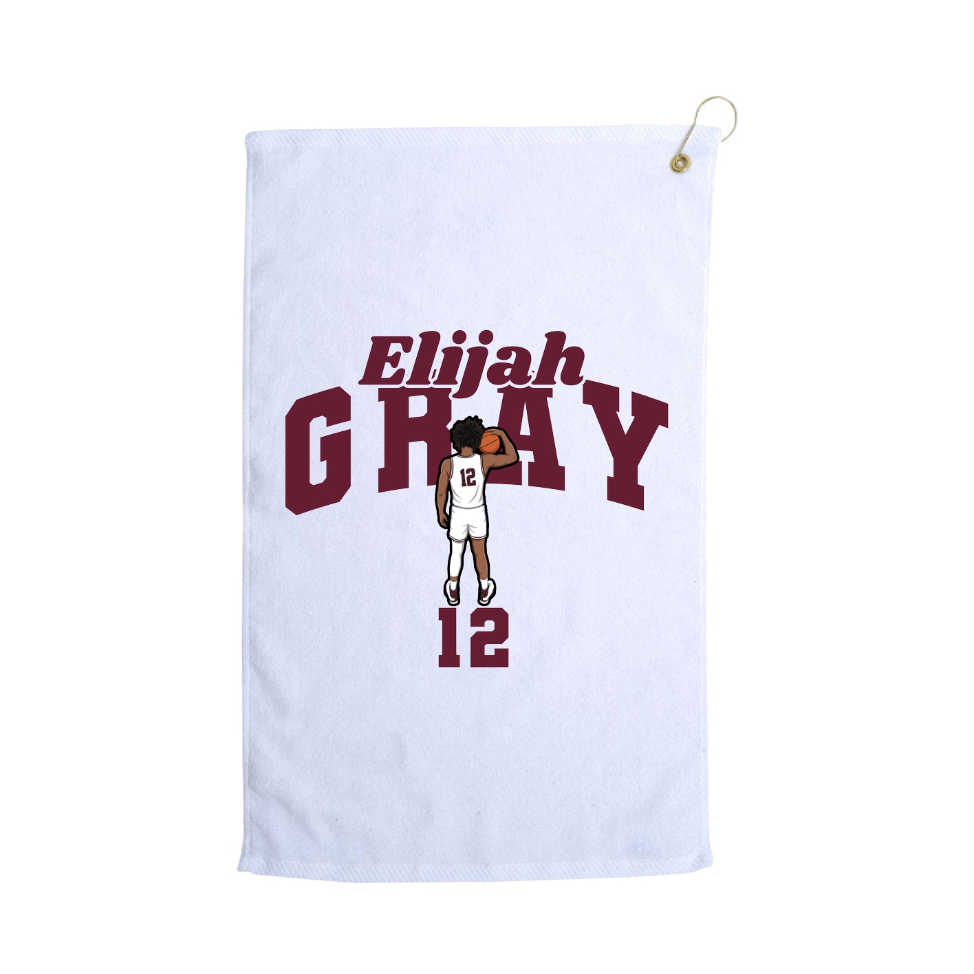 Golf Towel — Signature Arch in White