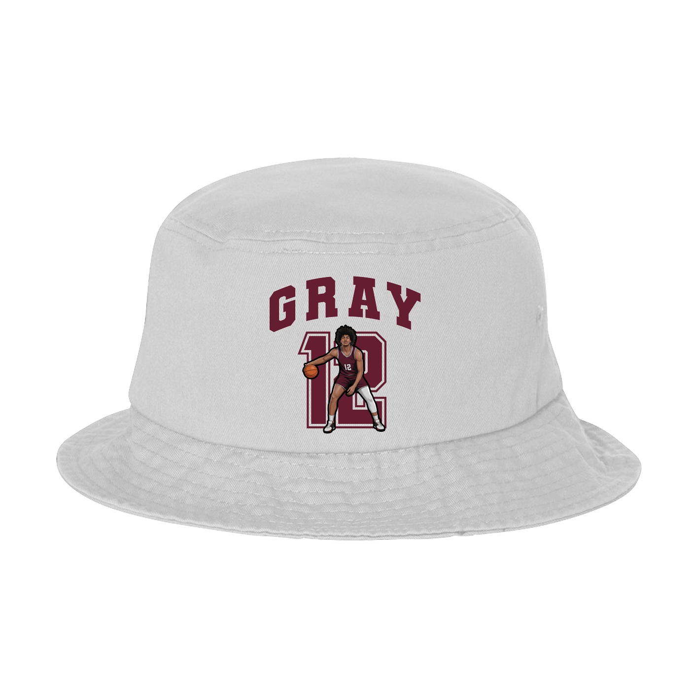 Bucket Cap — Number in White