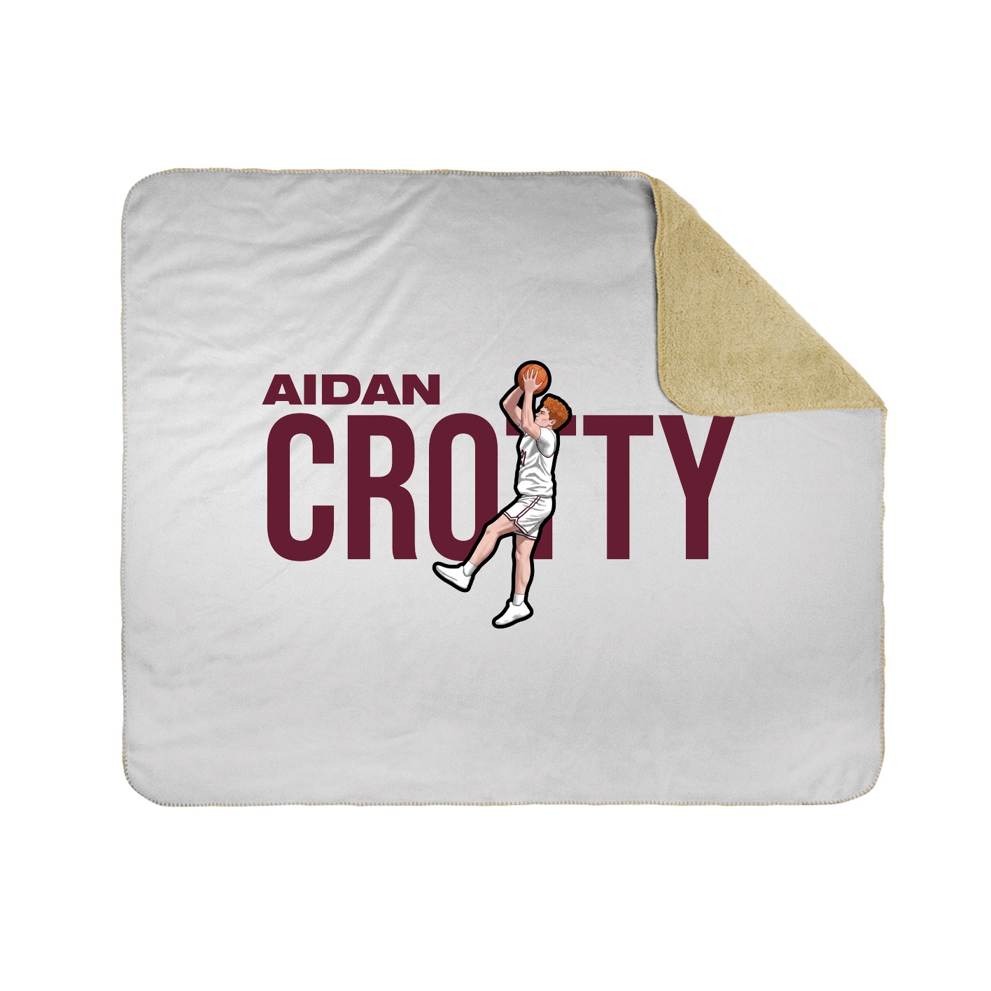 Throw Blanket — Player Name in White