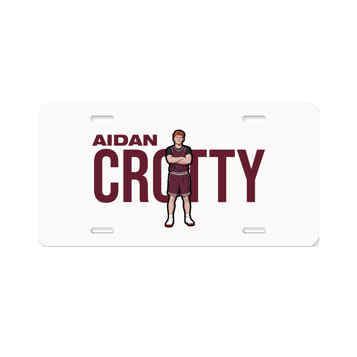 License Plate — Player Name in Classic
