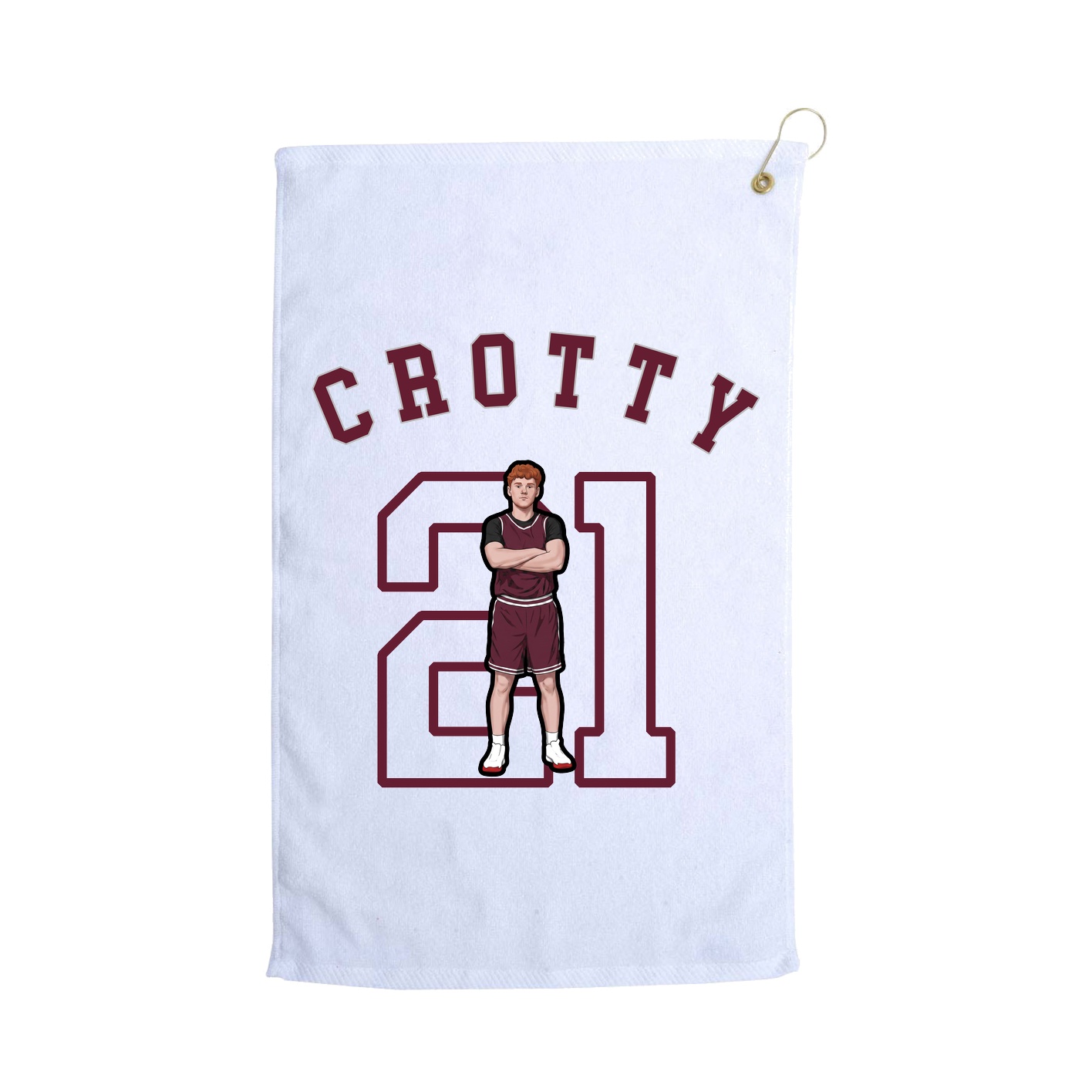 Golf Towel — Shirsey Arch in White