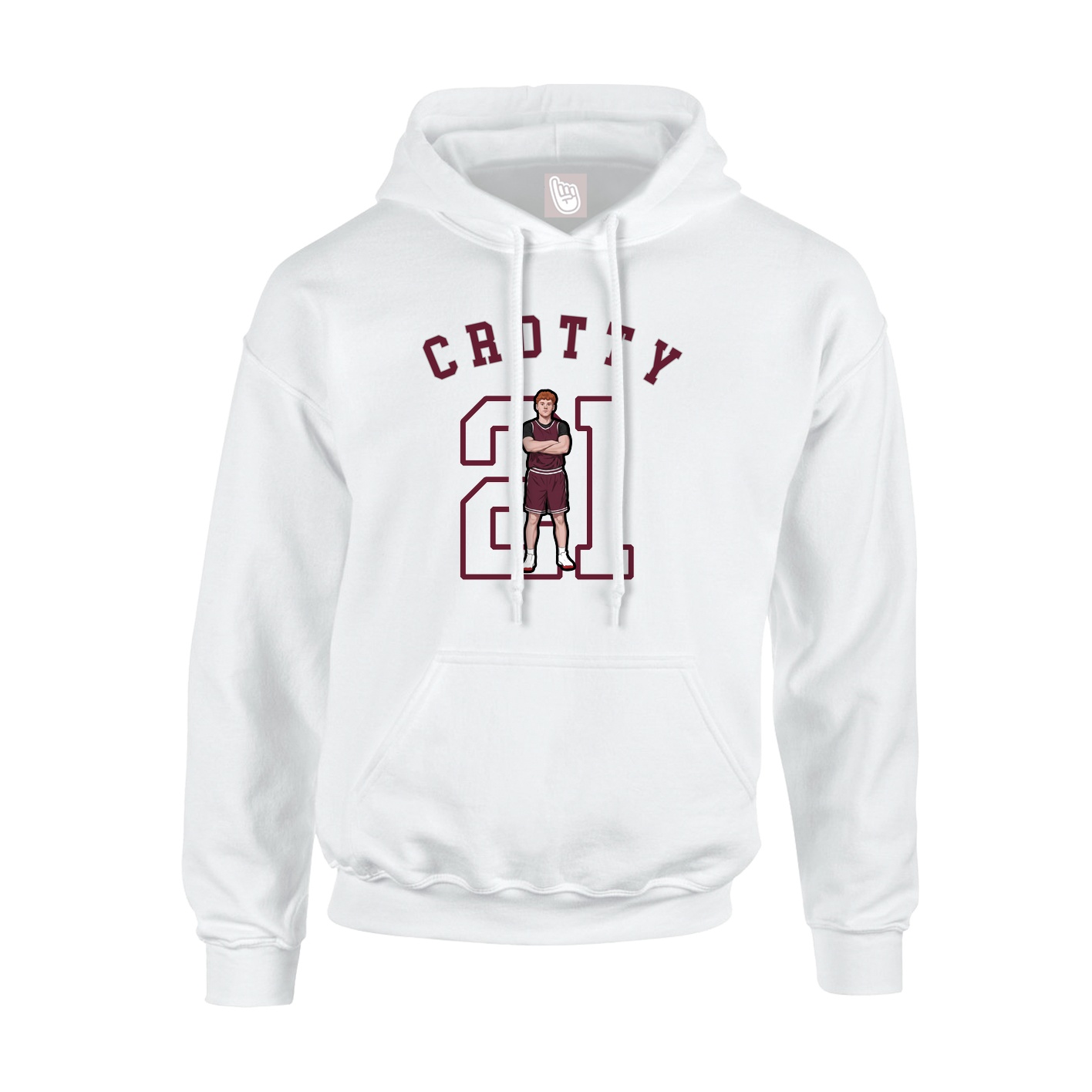 Hoodie — Shirsey Arch in White