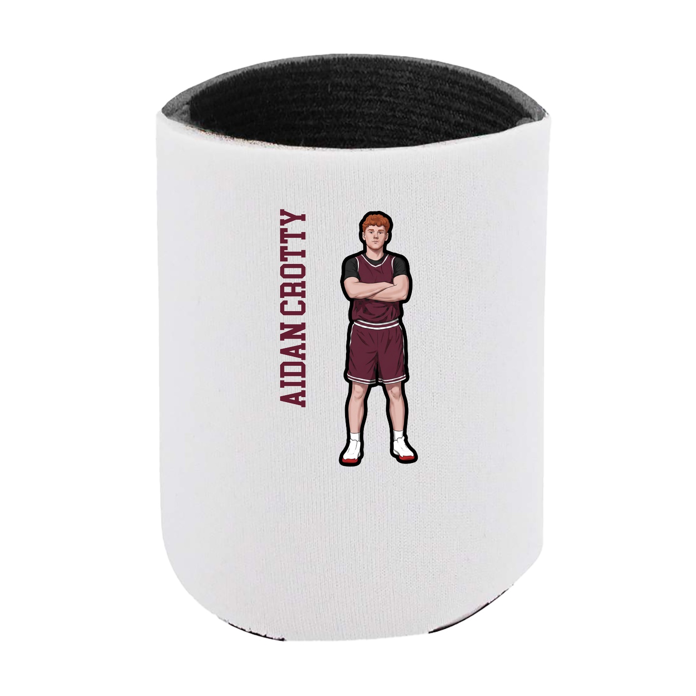 Can Holder — Name Vertical in White