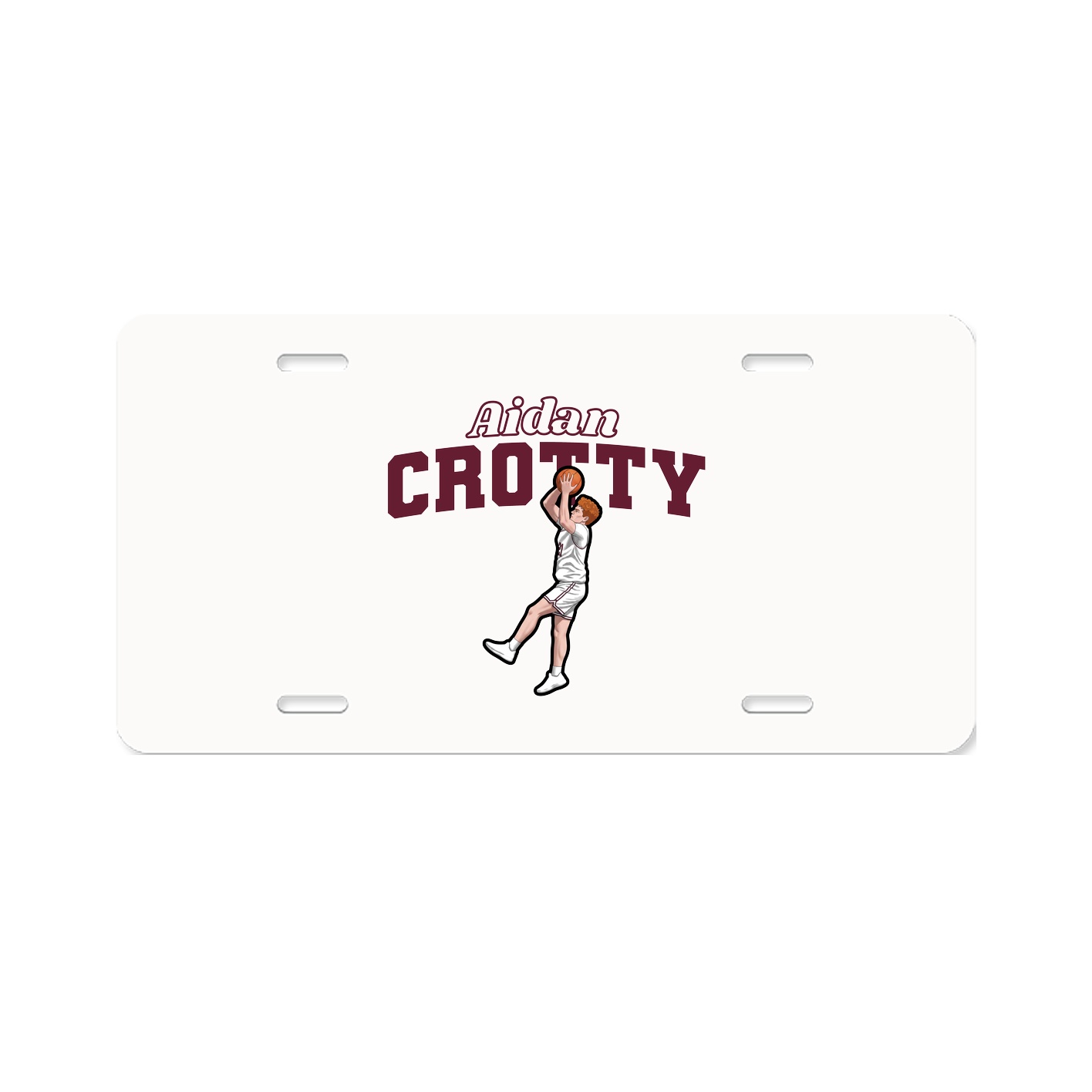 License Plate — Name Arch in Classic