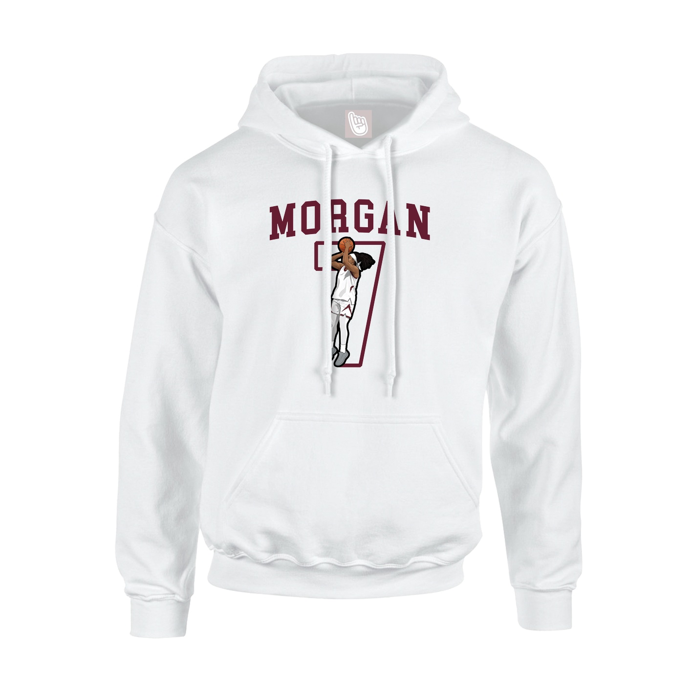 Hoodie — Shirsey in White