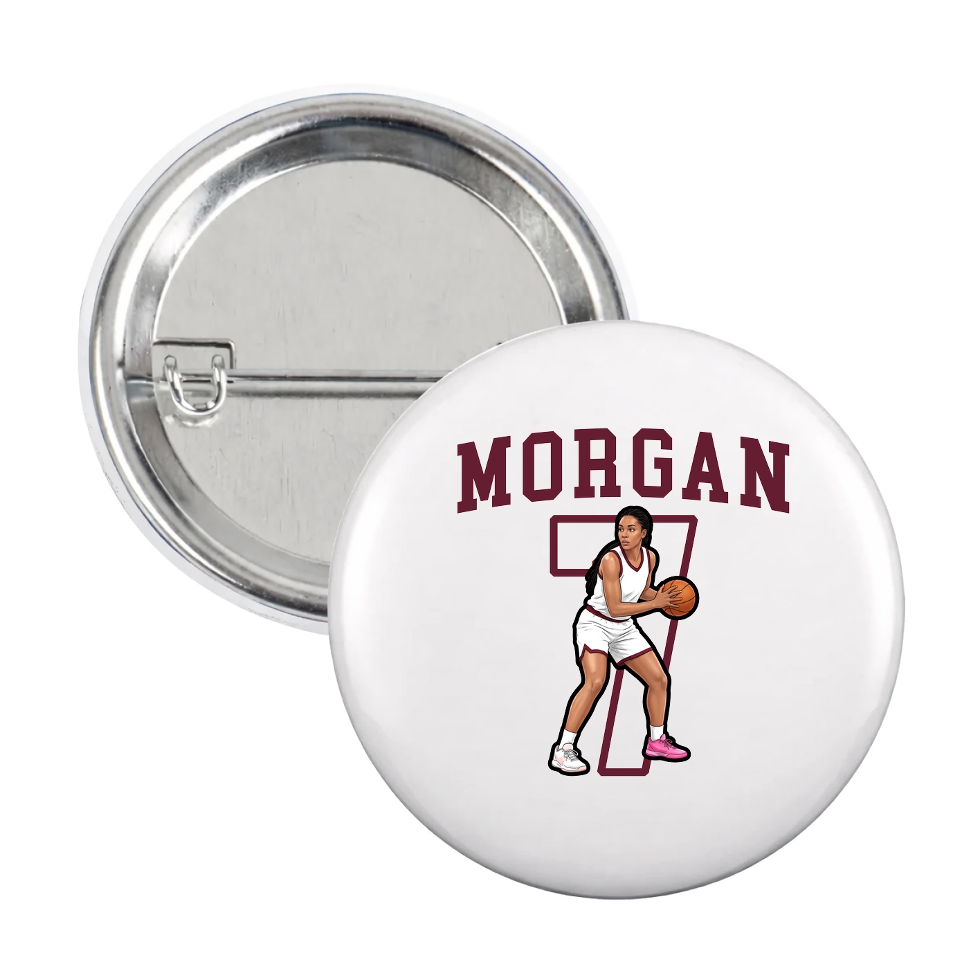 Game Day Button — Shirsey in White