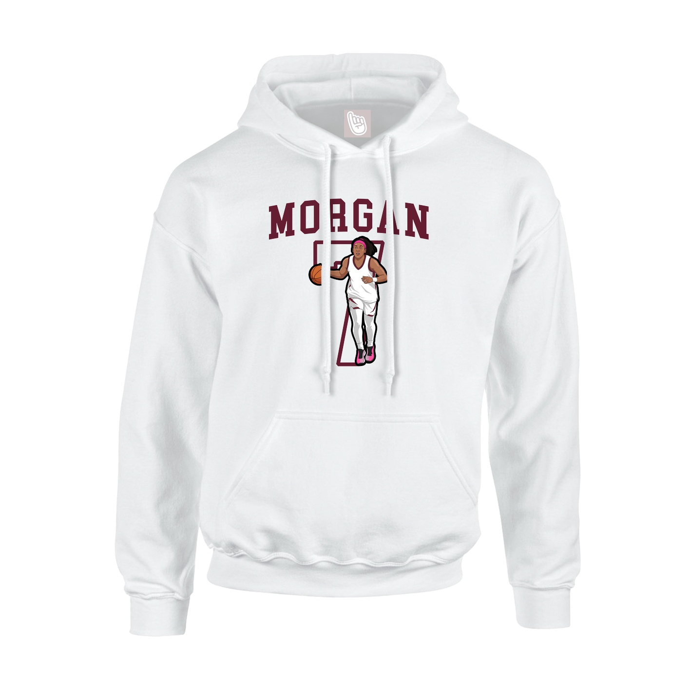 Hoodie — Shirsey in White