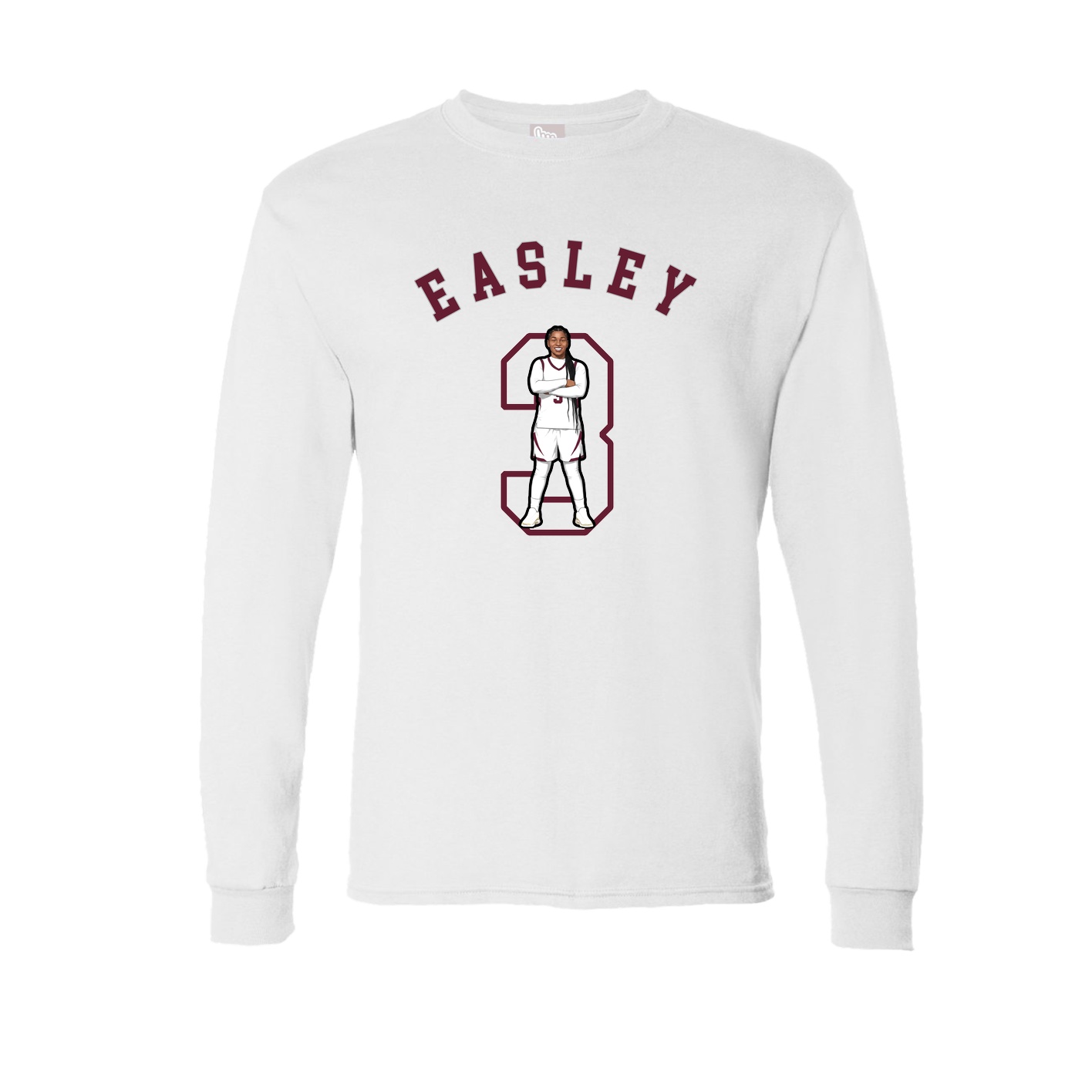 Long Sleeve Tee — Shirsey Arch in White