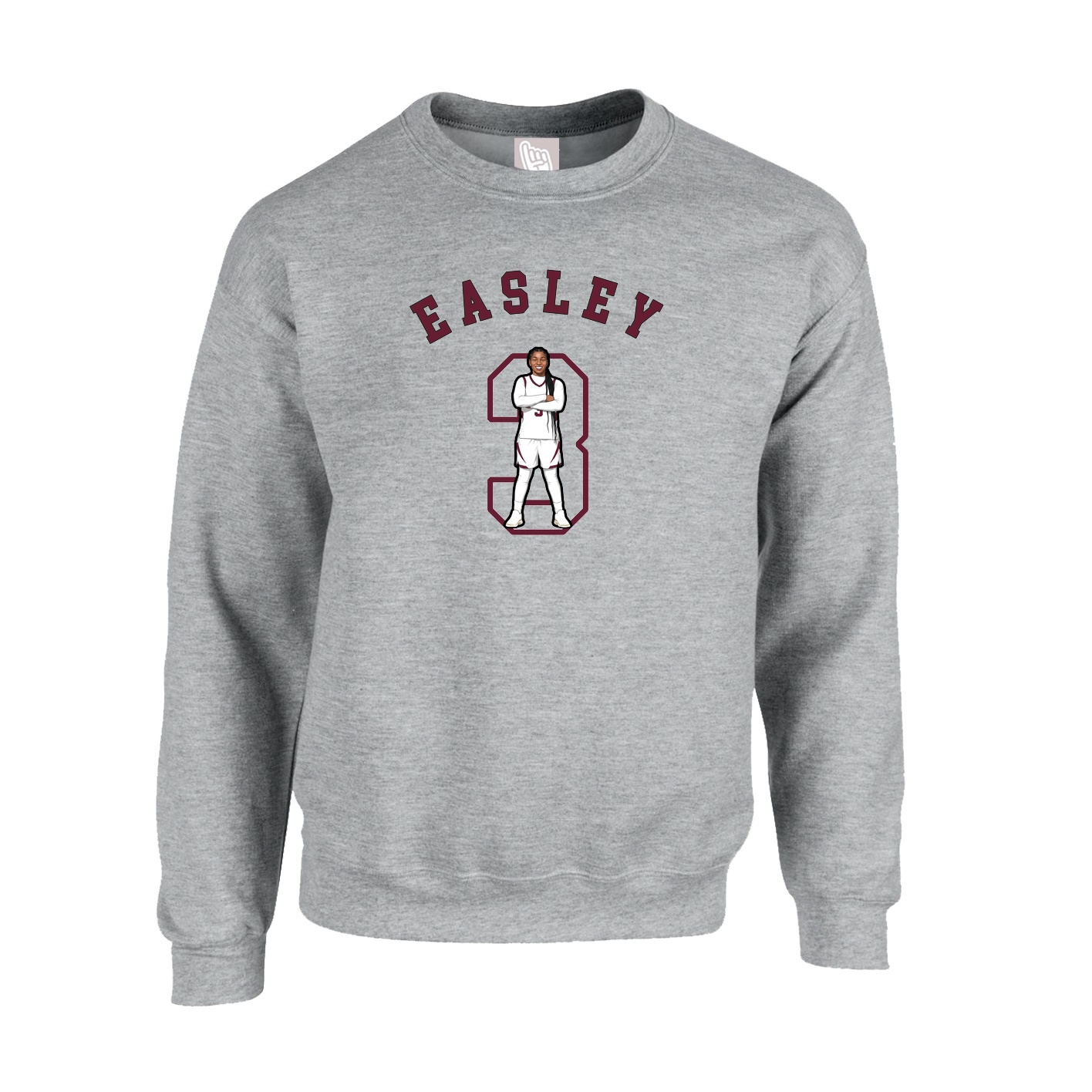 Fleece Crew — Shirsey Arch in Grey
