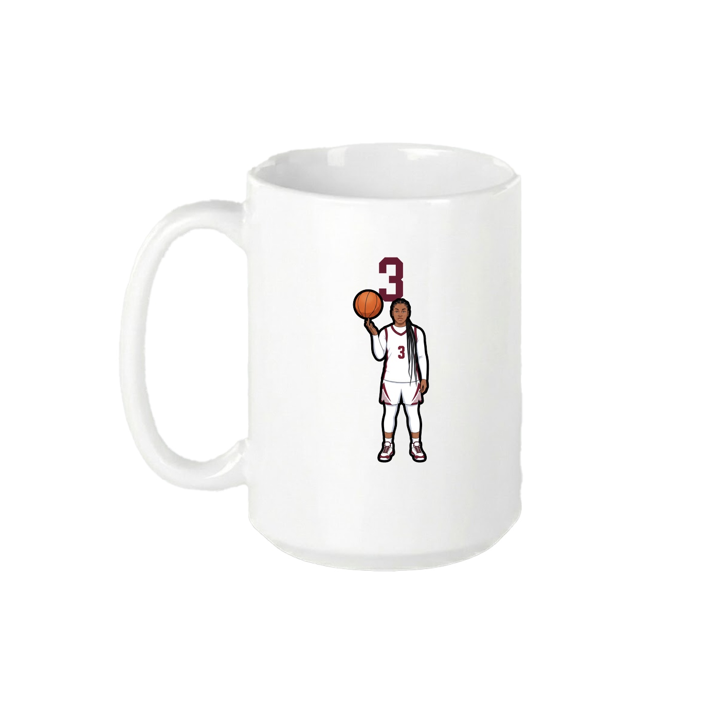 15oz Coffee Mug — Number Top in White