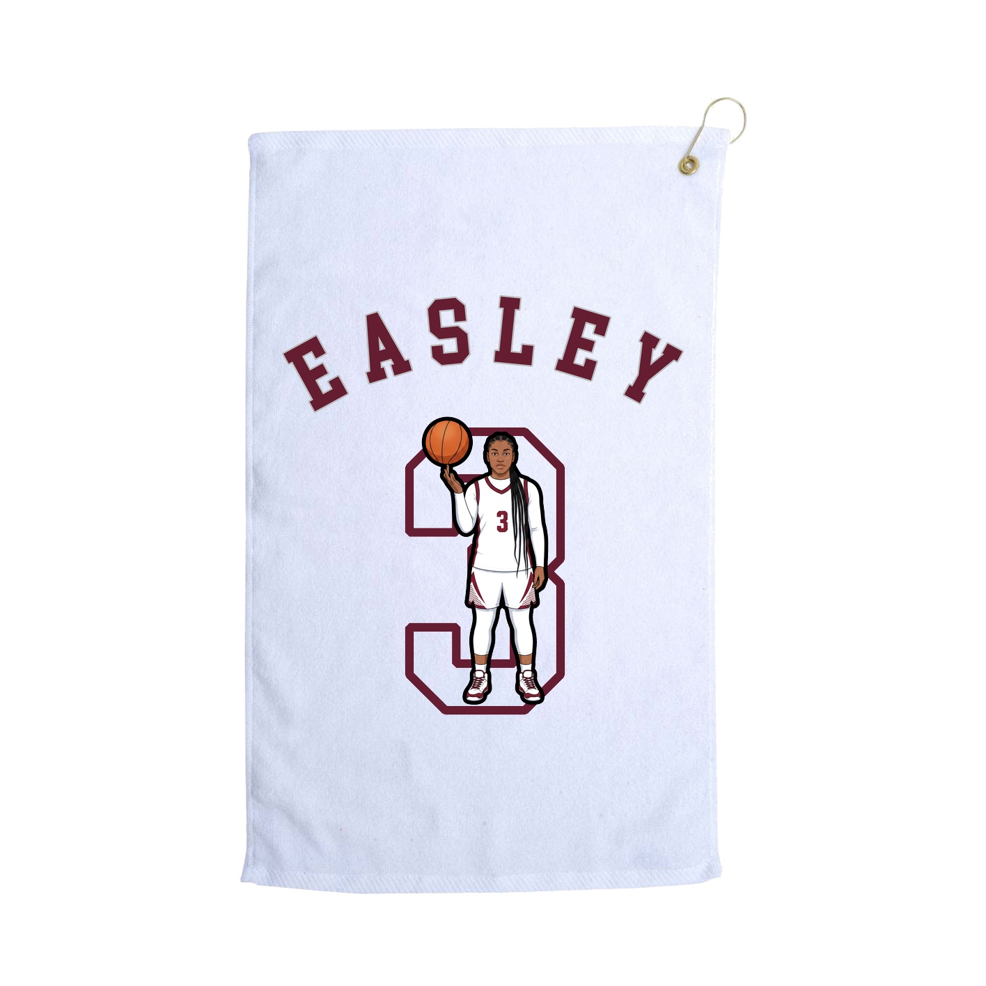 Golf Towel — Shirsey Arch in White