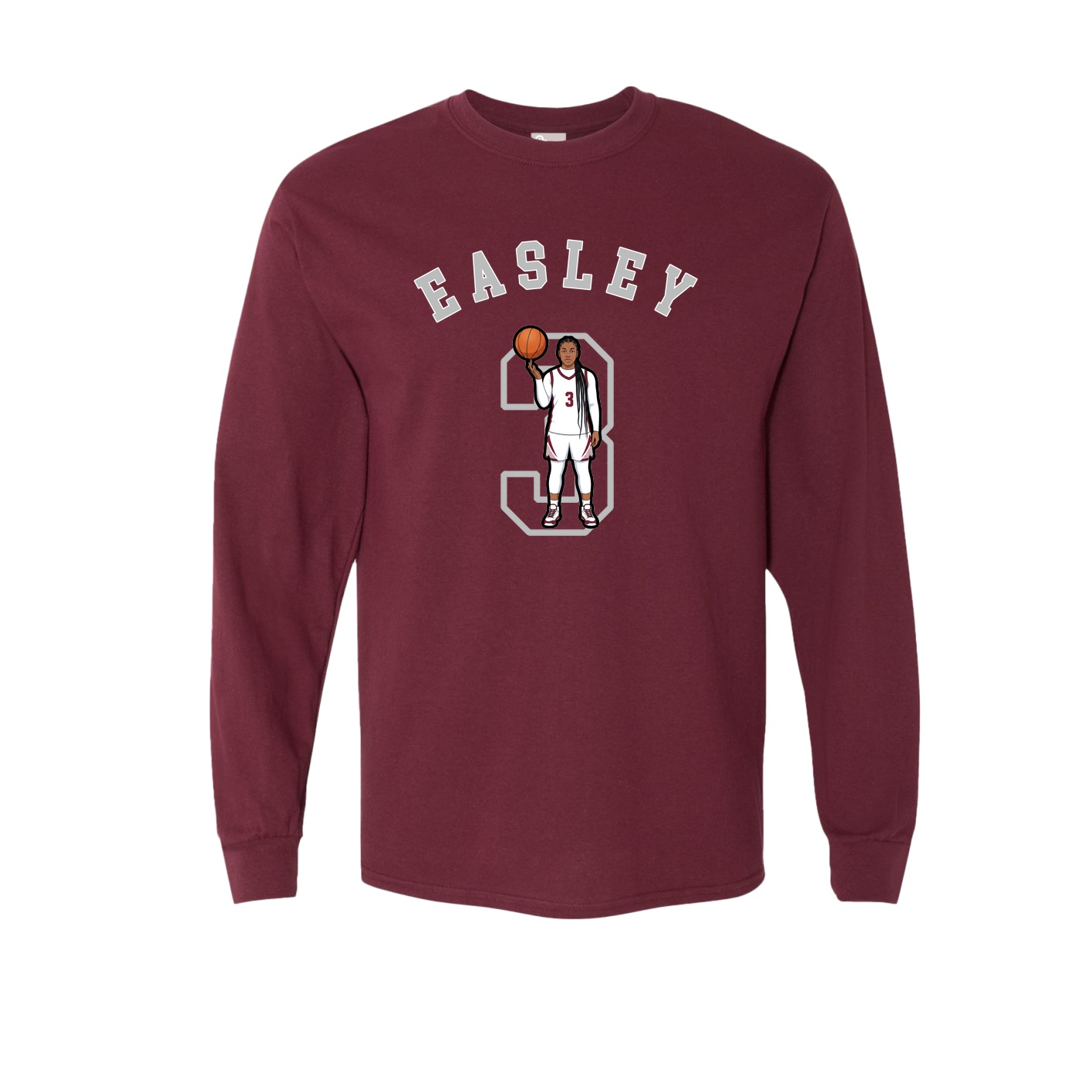 Long Sleeve Tee — Shirsey Arch in Maroon