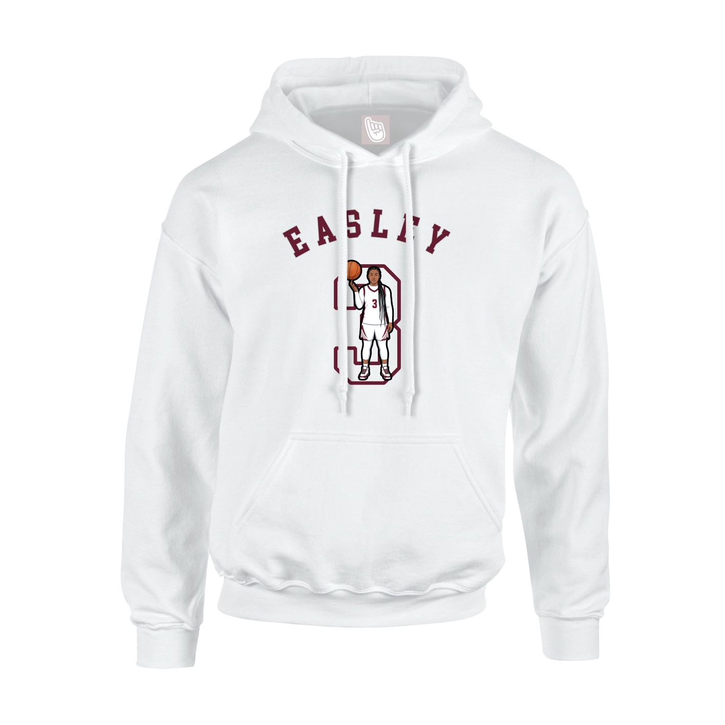 Youth Hoodie — Shirsey Arch in White