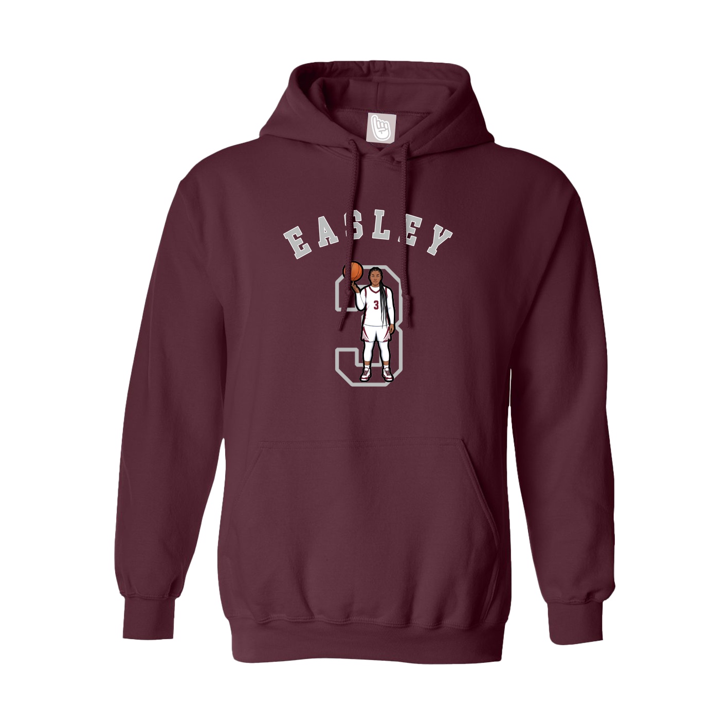Youth Hoodie — Shirsey Arch in Maroon