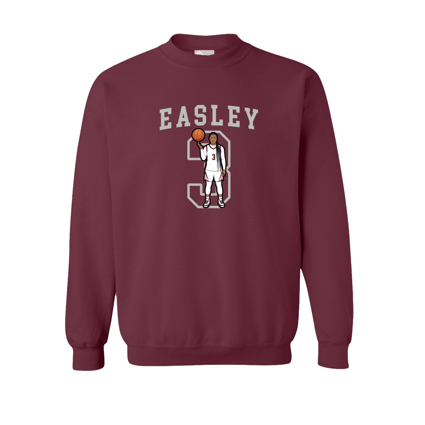 Fleece Crew — Shirsey in Maroon