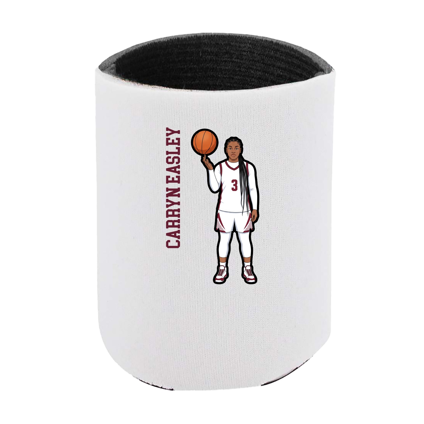 Can Holder — Name Vertical in White