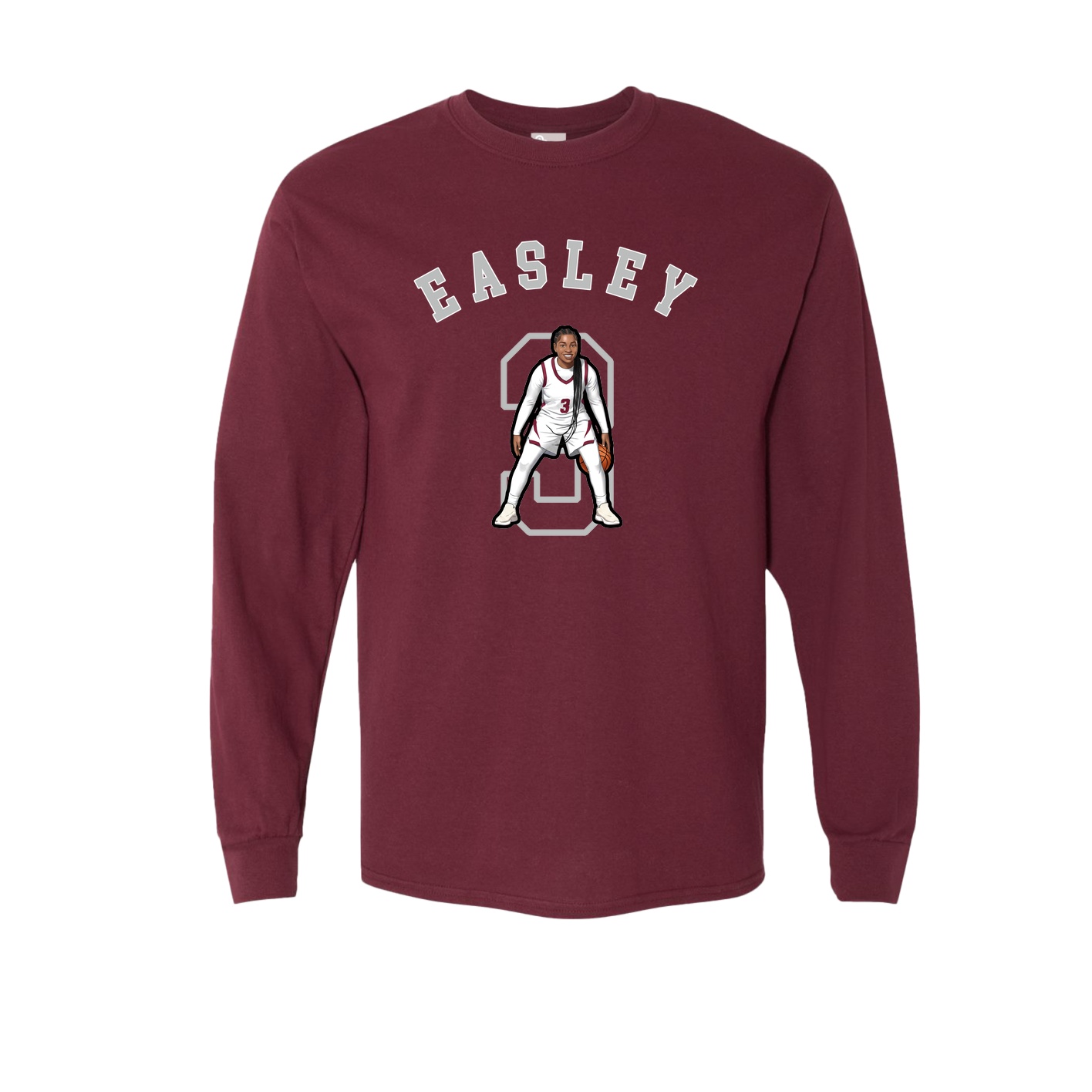Long Sleeve Tee — Shirsey Arch in Maroon