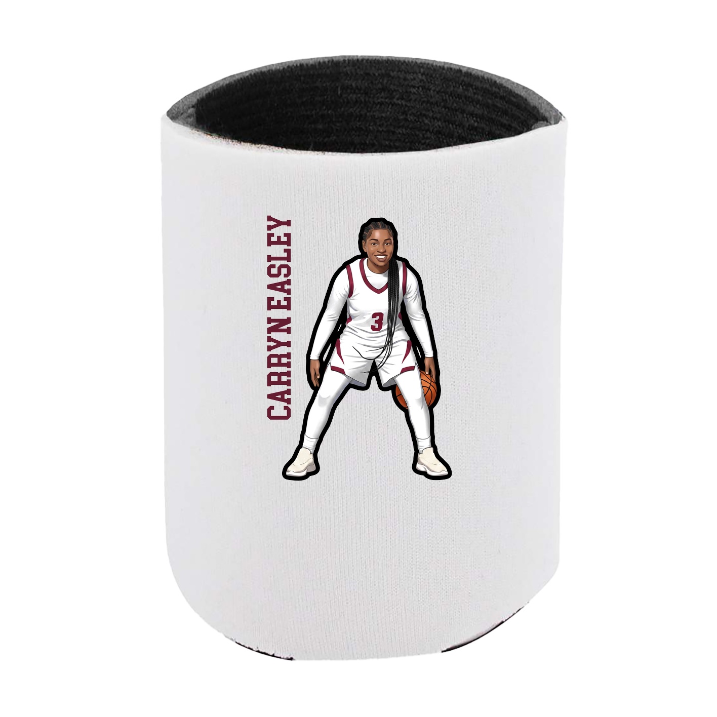 Can Holder — Name Vertical in White