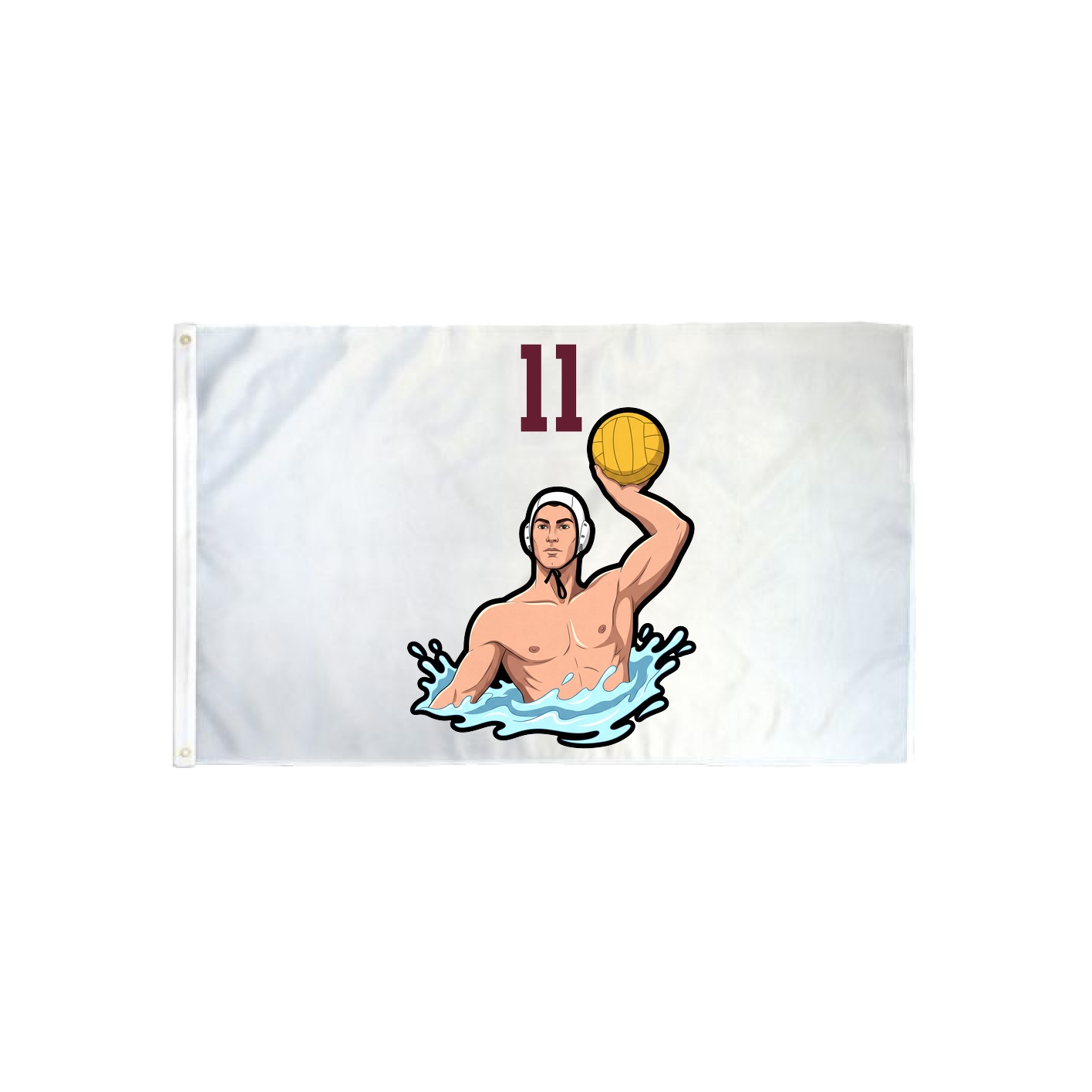 3x5 Flag — Number Top in Classic